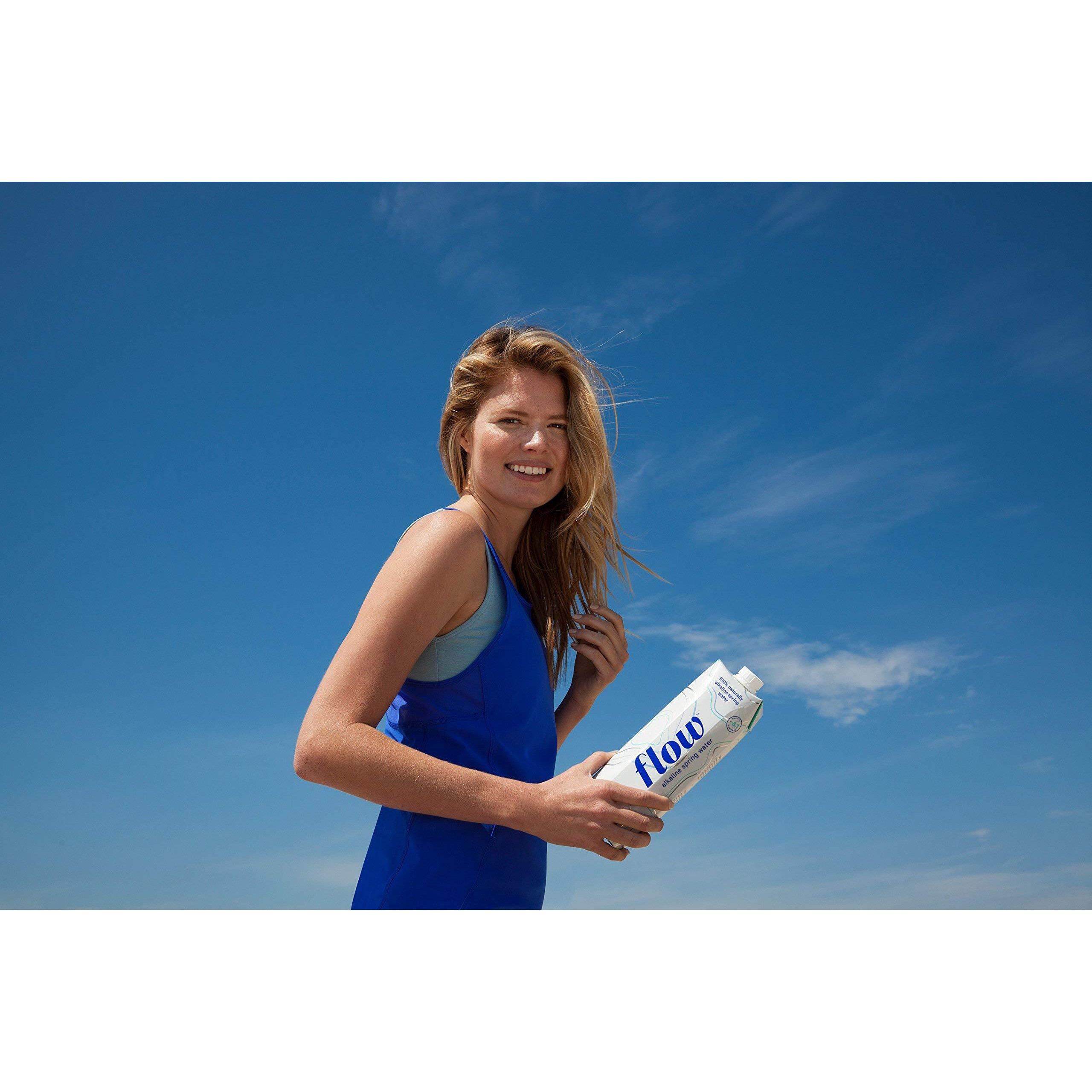 Flow Collagen Infused Watermelon Flavored Water - 100% Natural Spring Water With Liquid Collagen - Keto-Friendly, Paleo-Friendly And Gluten-Free. 6 Pack Of 33.8 Fl Bottles