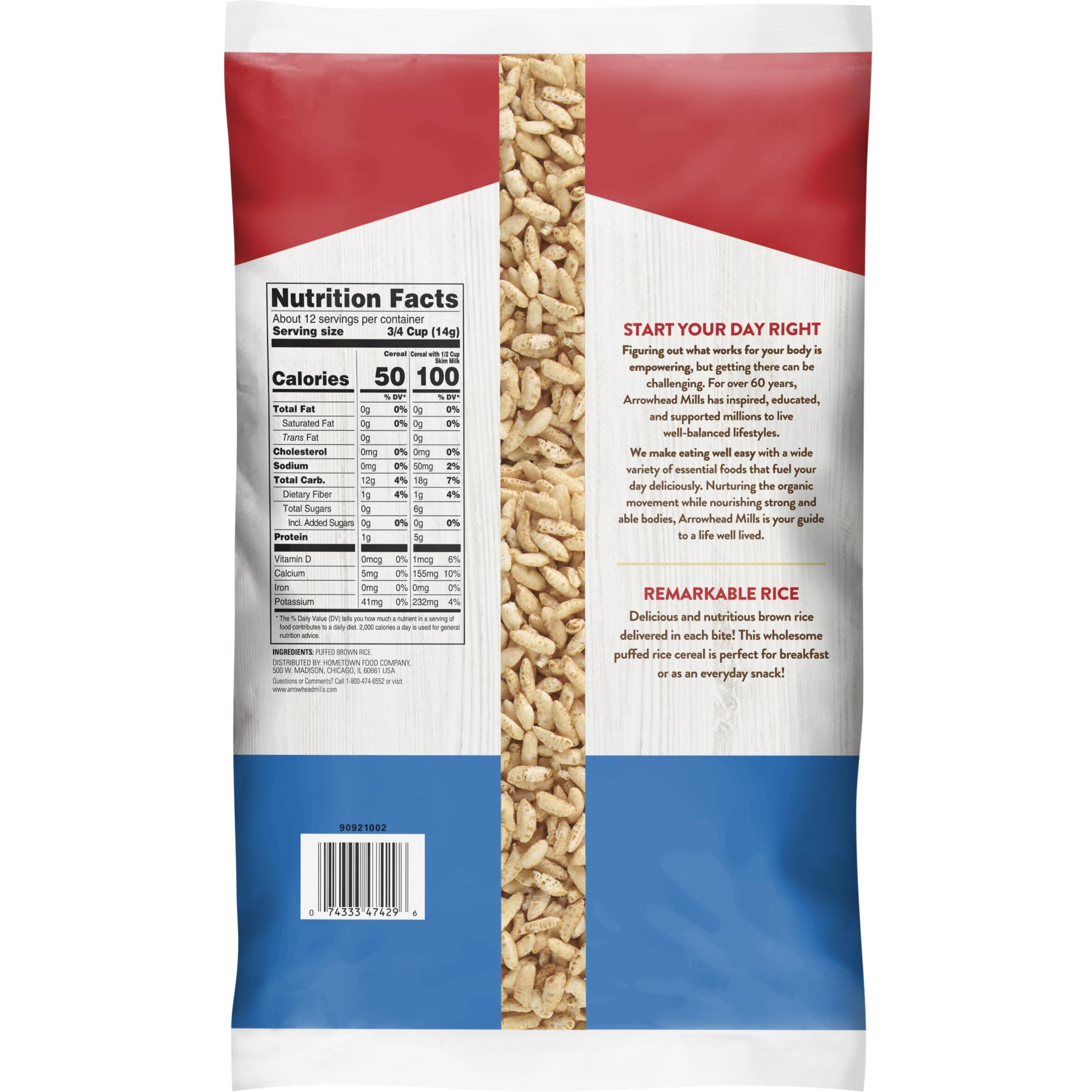 Arrowhead Mills Cereal, Puffed Rice, 6 Oz.
