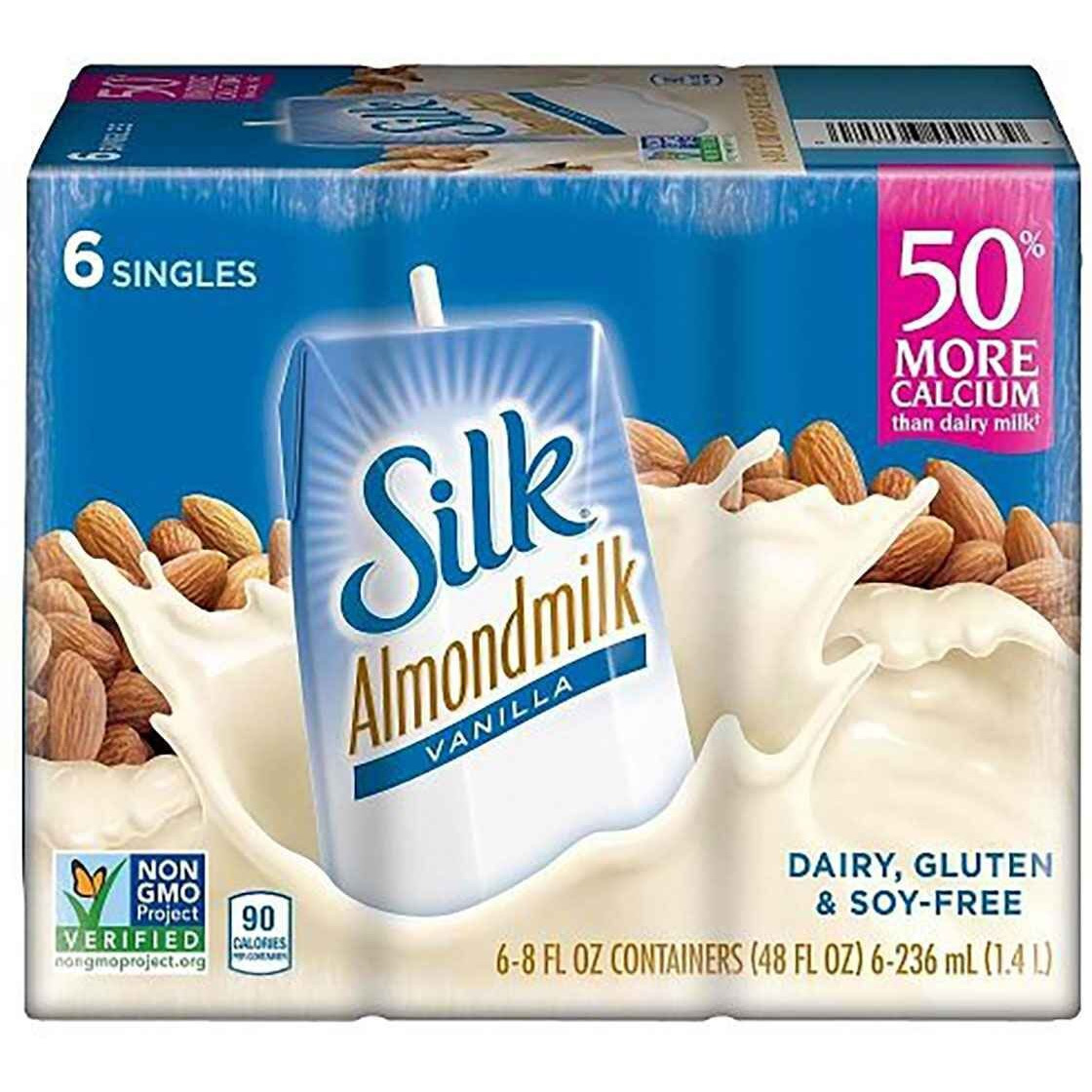 Silk Pure Almond Milk - Vanilla - Case Of 3 - 8 Fl Oz.