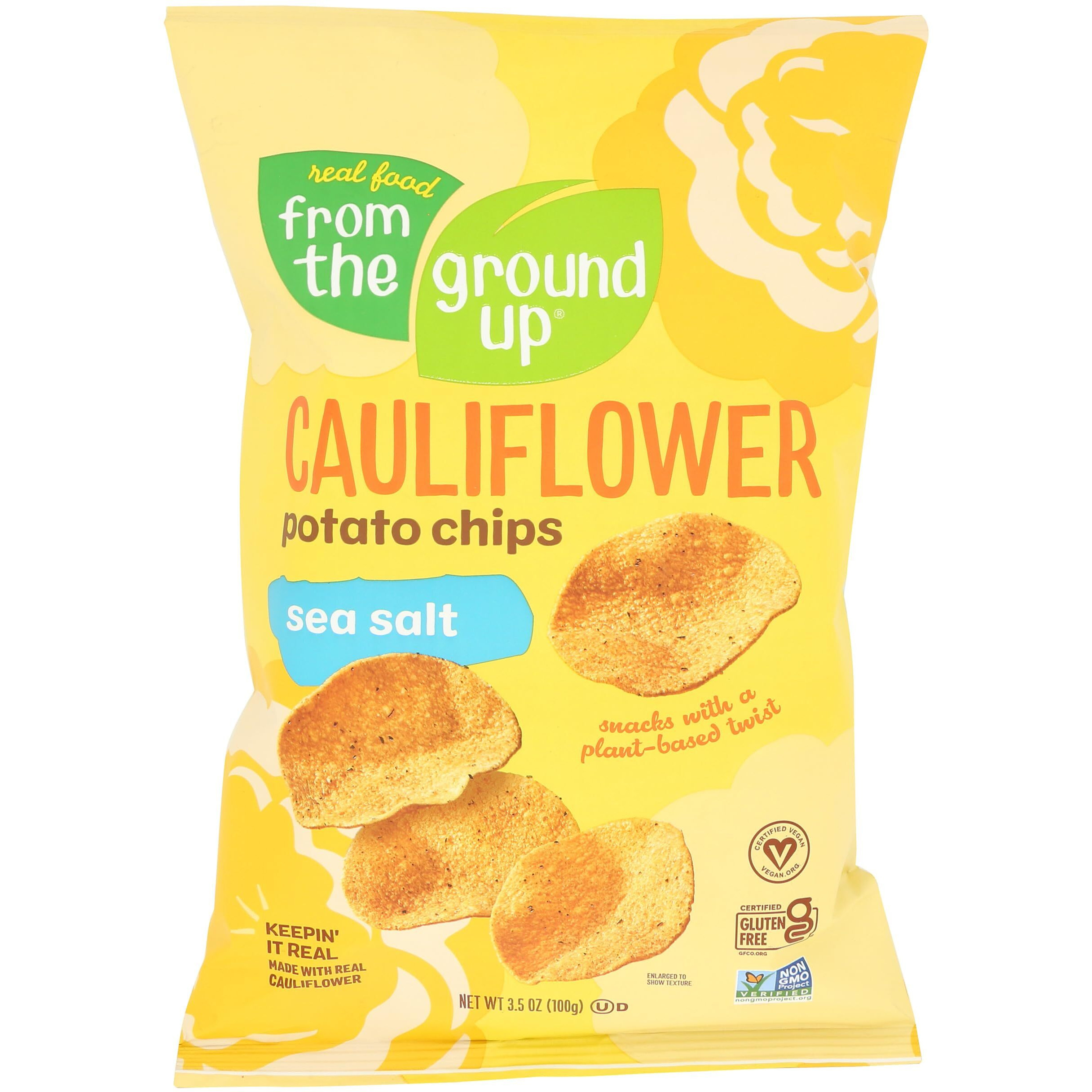 From The Ground Up Sea Salt Cauliflower Chips, 3.5 Oz