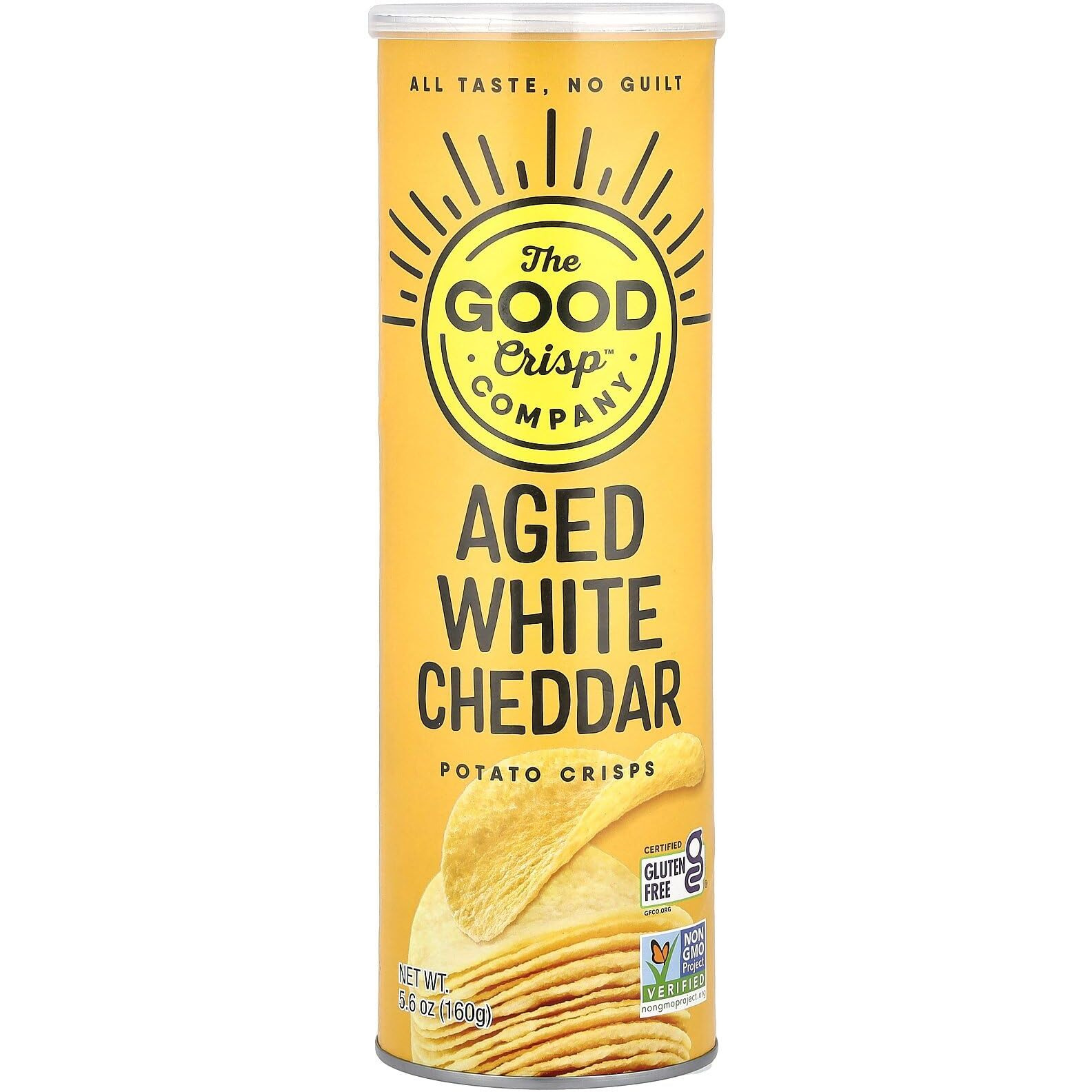 The Good Crisp Company Aged White Cheddar Potato Crisps, 5.6 Oz