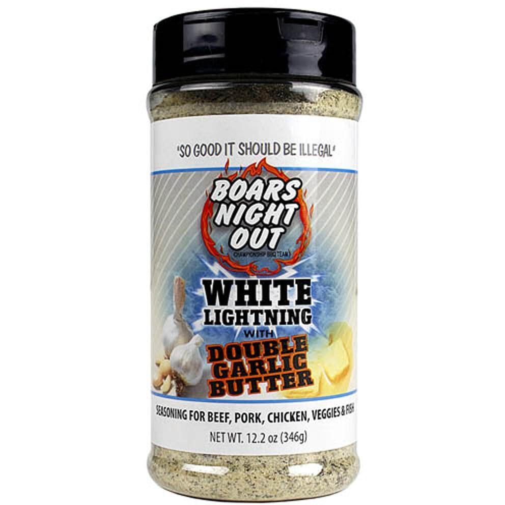 Boars Night Out White Lightning With Double Garlic Butter