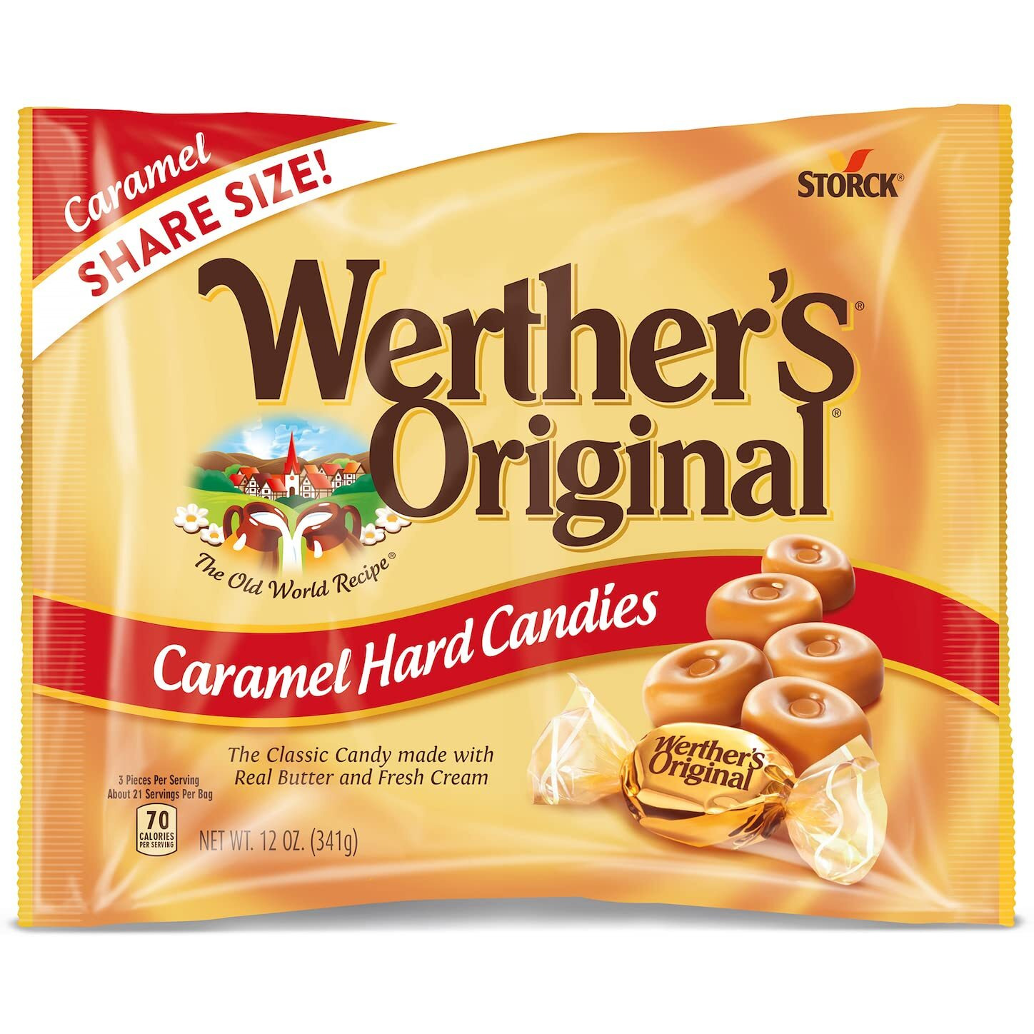 Werther's Original Hard Caramel Candy, 12 Oz Bag