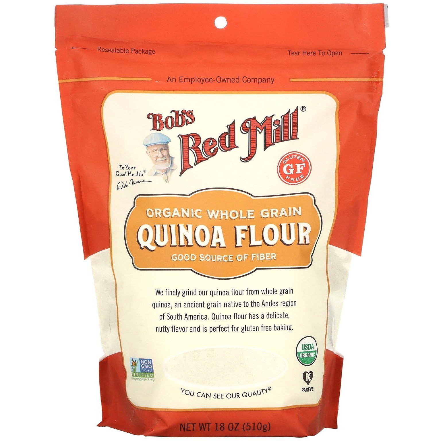 Bob's Red Mill Organic Quinoa Flour, 18 Ounce