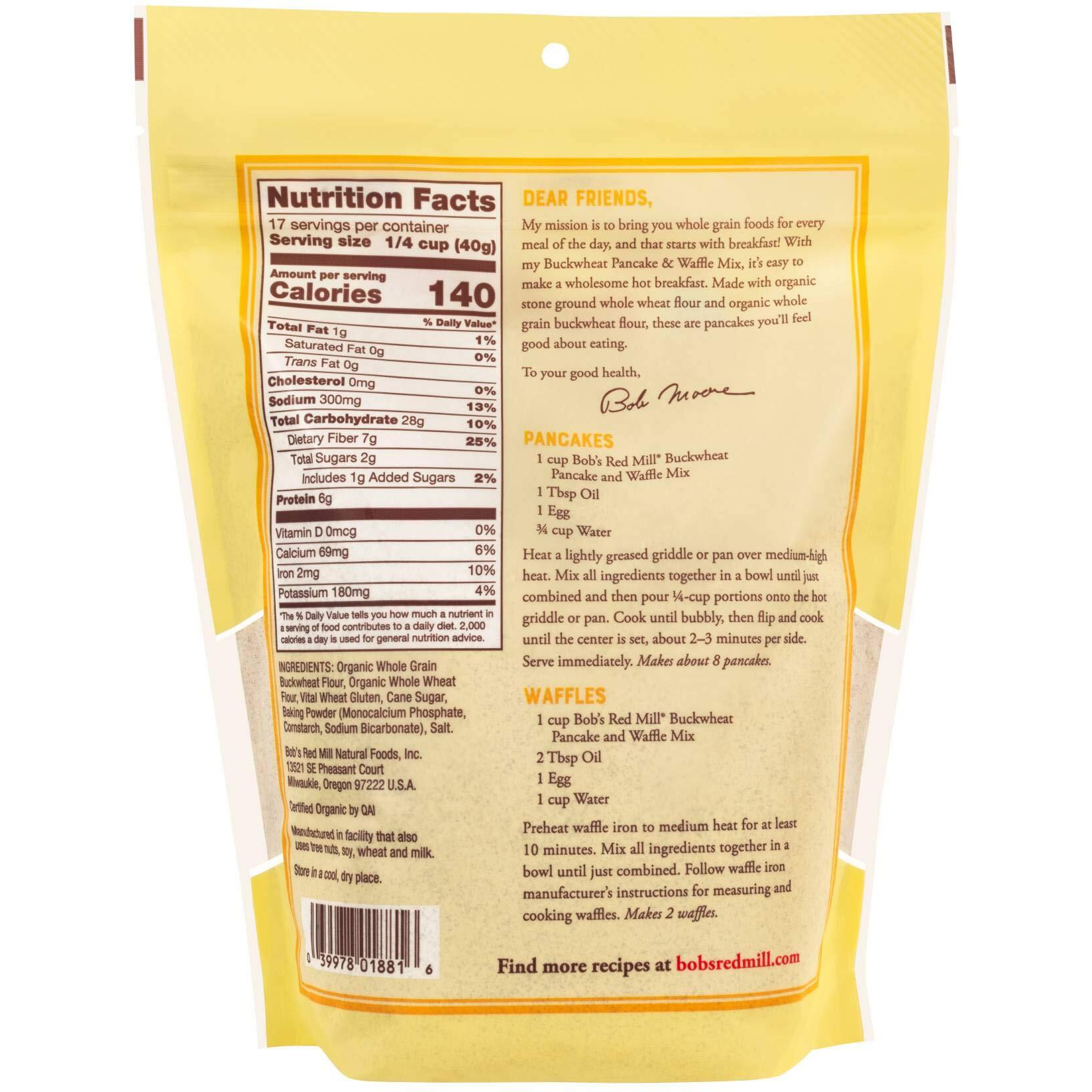 Bob's Red Mill Buckwheat Pancake & Waffle Mix, 24 Oz