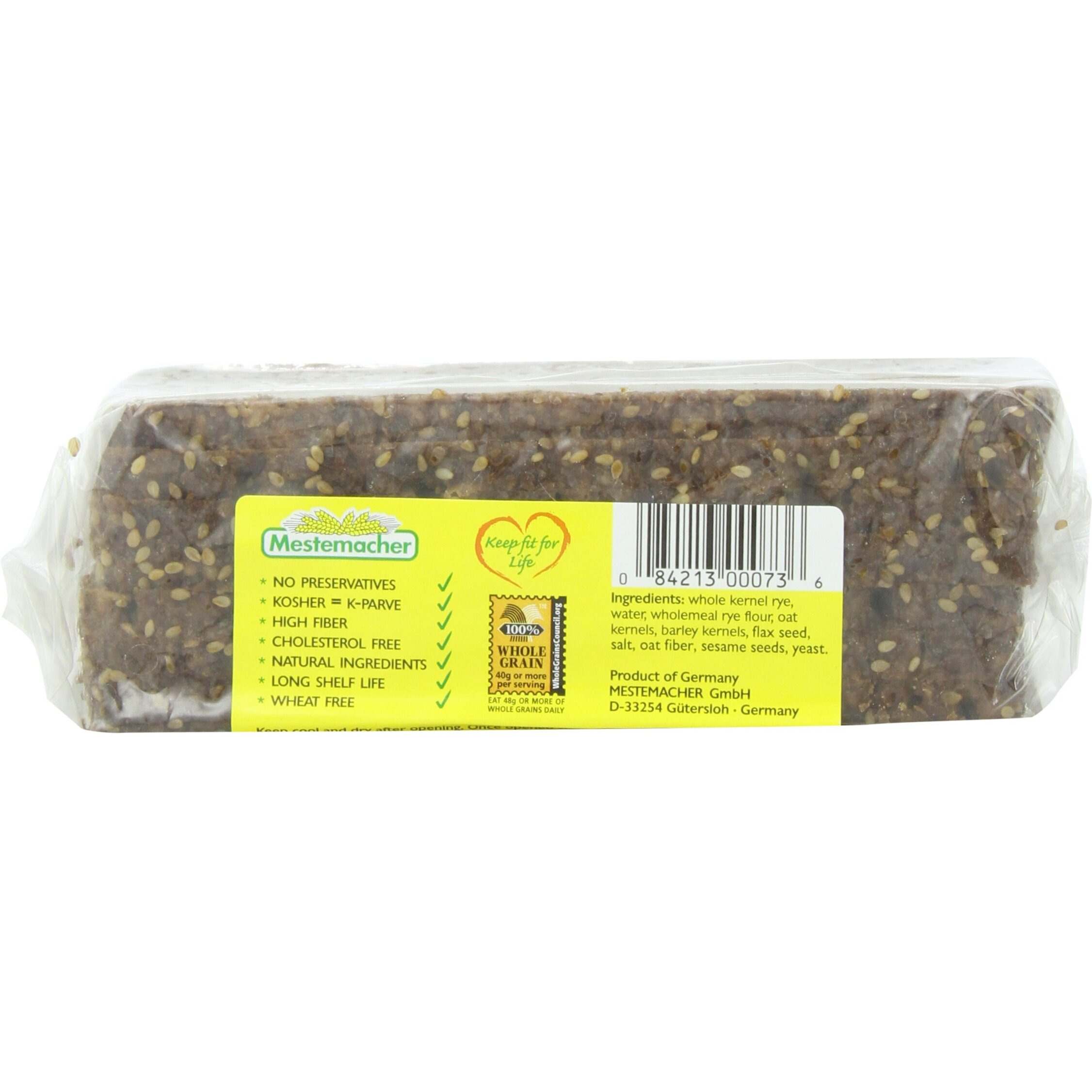 Mestemacher Bread Three Grain, 17.6-Ounce (Pack Of 6)