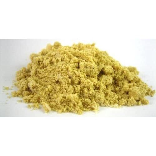 Pride Of India - Yellow Mustard Ground - Gourmet Spice - Ideal For Pickles/Mustard Dressing/Sauces/ Hotdogs - Preservatives & Additives Free - Easy To Store - 8Oz. Medium Dual Sifter
