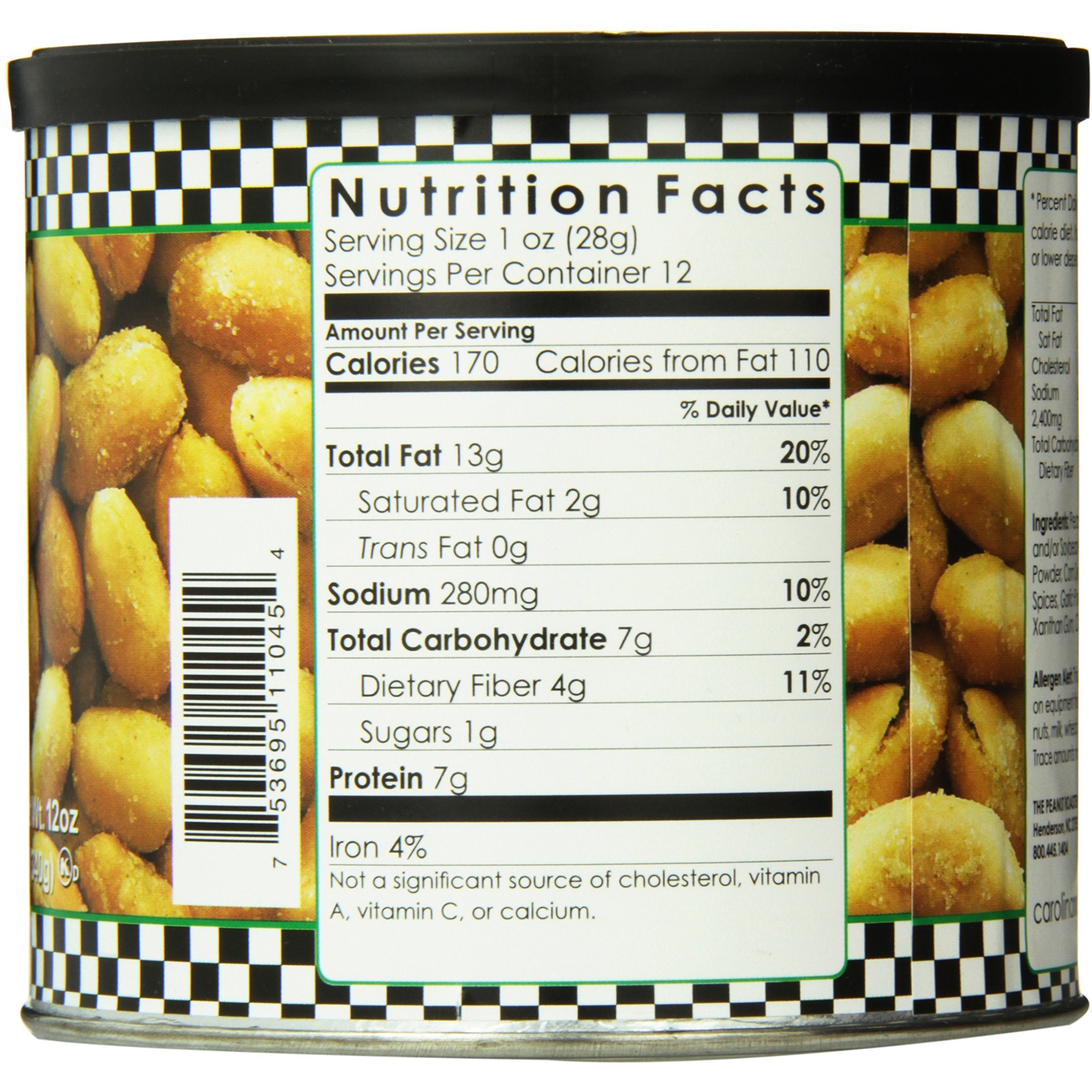 The Carolina Nut Company Peanuts, Jalapeno, 12 Ounce