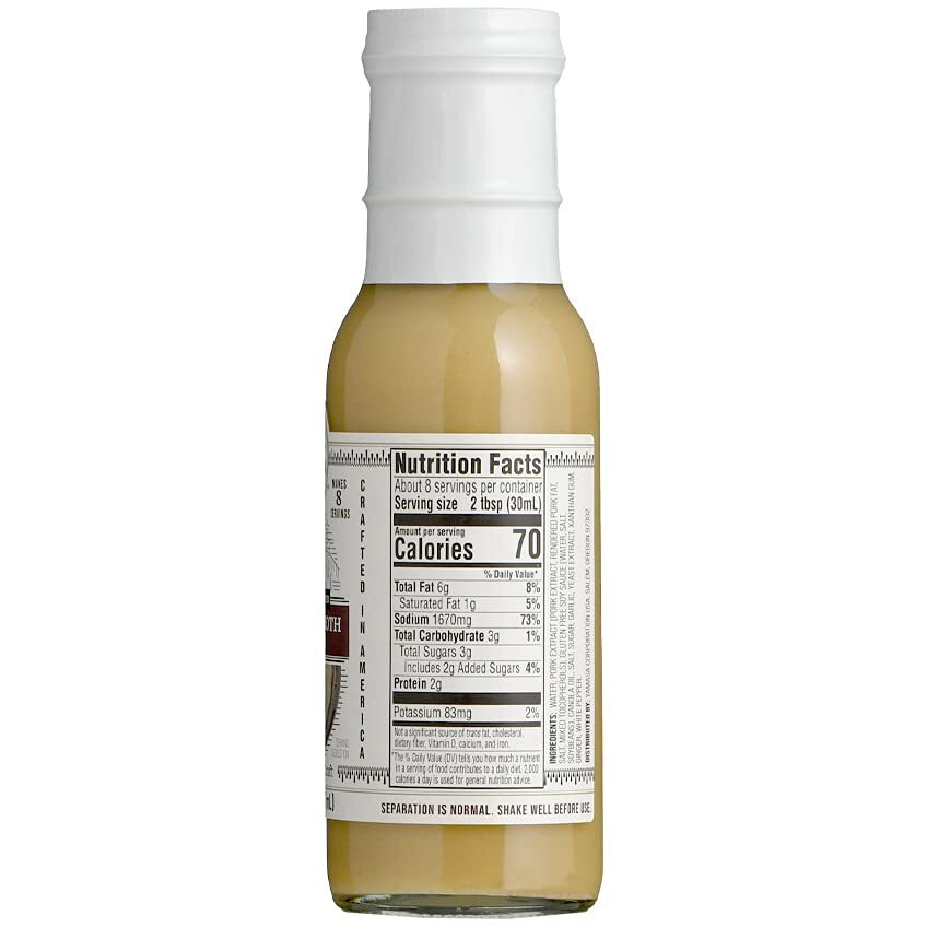 Yamasa, Artisanal Tonkotsu Ramen Broth Concentrate, Serves 8 Bowls, No Msg Added, Japanese Tradition, 8Oz