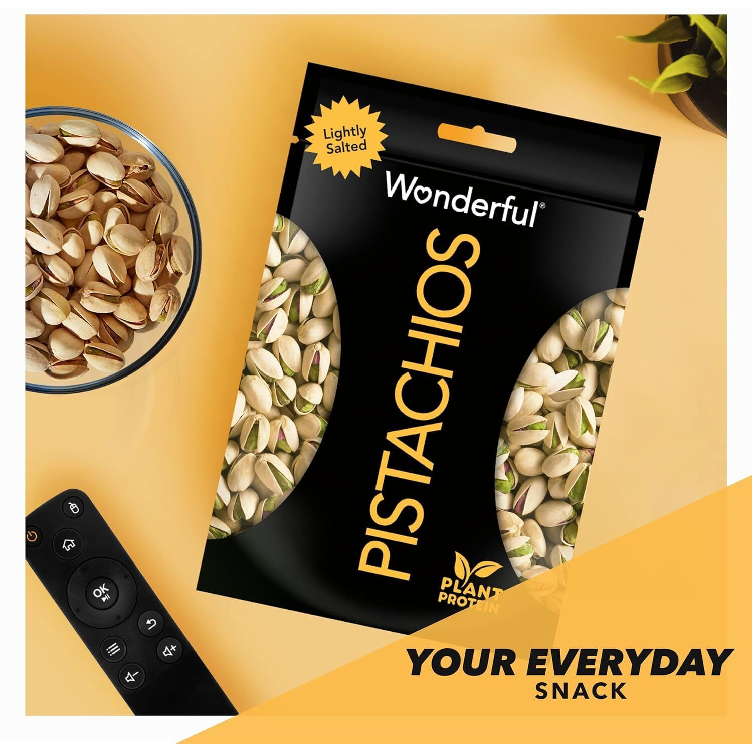 Wonderful Pistachios In Shell, Lightly Salted Nuts, 16 Ounce Resealable Bag, Protein Snacks, Gluten Free, Healthy Snacks