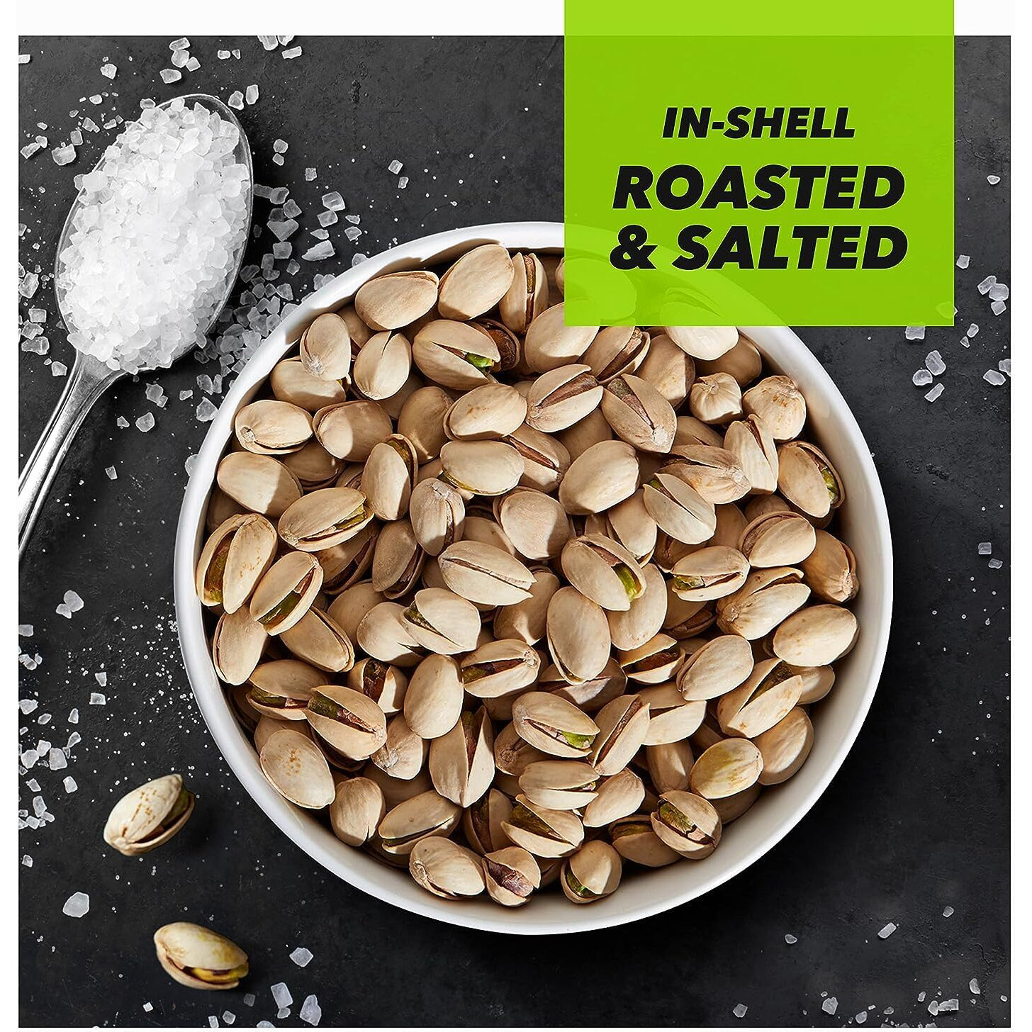 Wonderful Pistachios In Shell, Roasted And Salted Nuts, 8 Ounce Bag, Healthy Snack, Protein Snack, Pantry Staple