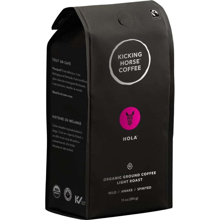 Kicking Horse Coffee, Hola, Light Roast, Ground, 10 Oz