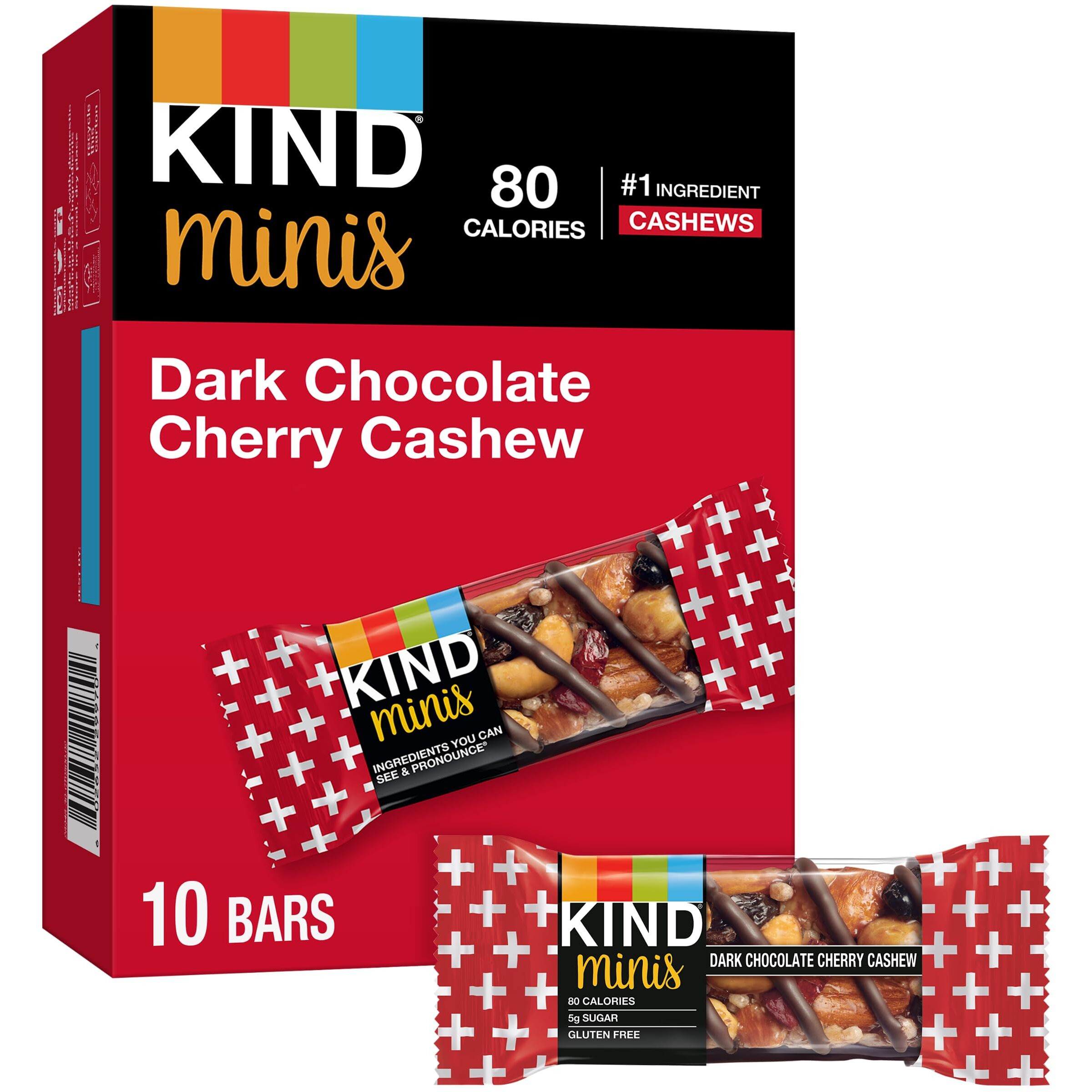 Kind Minis, Dark Chocolate Cherry Cashew, 7 Oz (Pack Of 10)