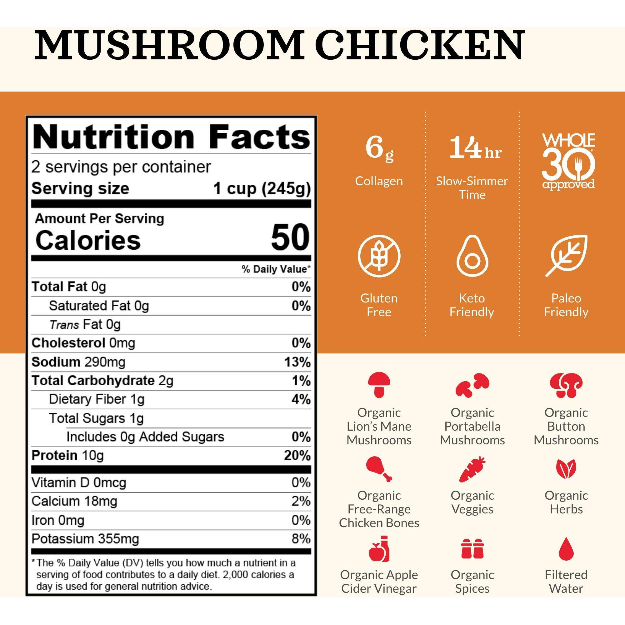 Kettle And Fire Broth Mushroom Chicken Bone, 16.9 Oz