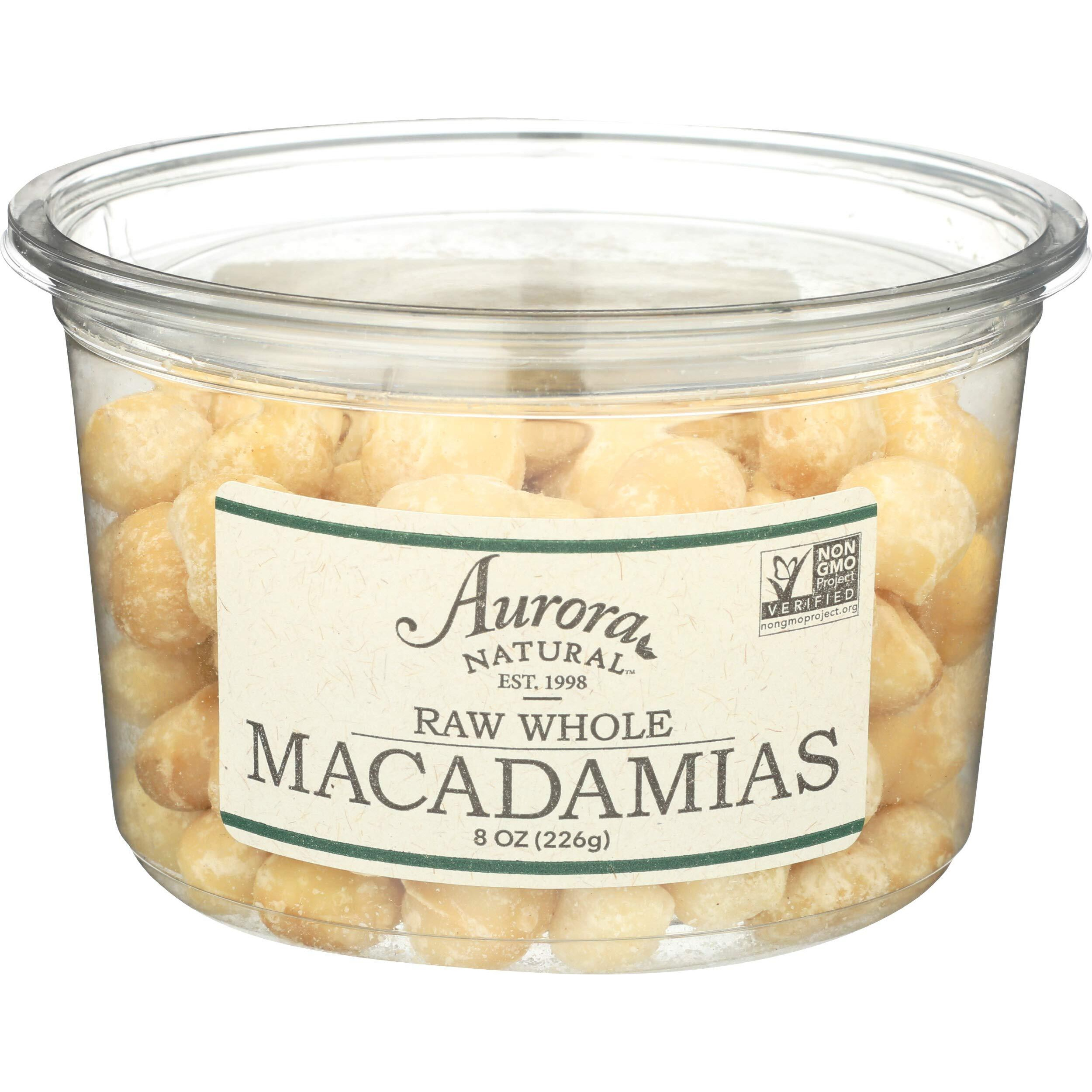 Aurora Products Macadamia Nuts, Raw, 8 Oz