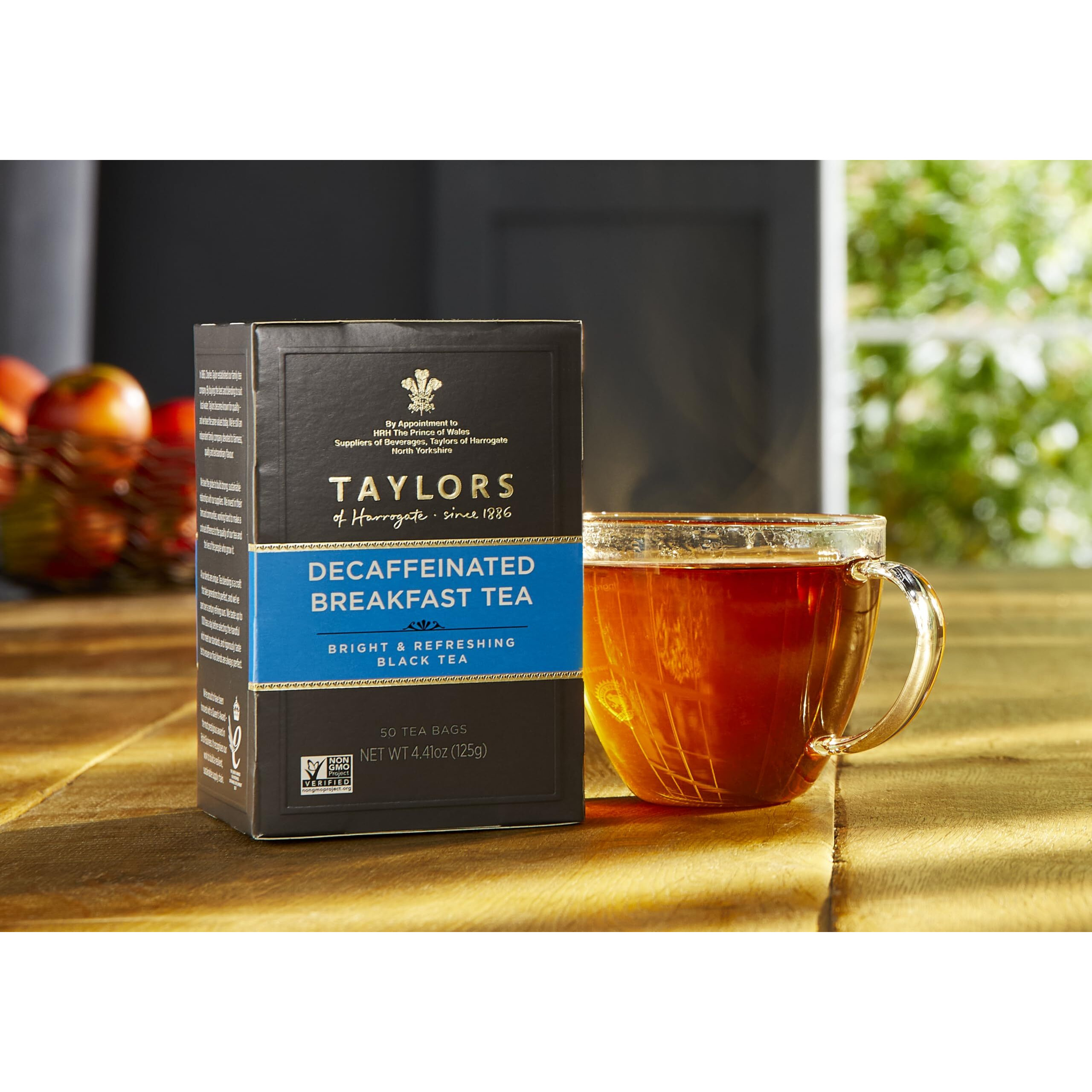Taylors Of Harrogate Decaffeinated Breakfast, 50 Teabags (Pack Of 6)