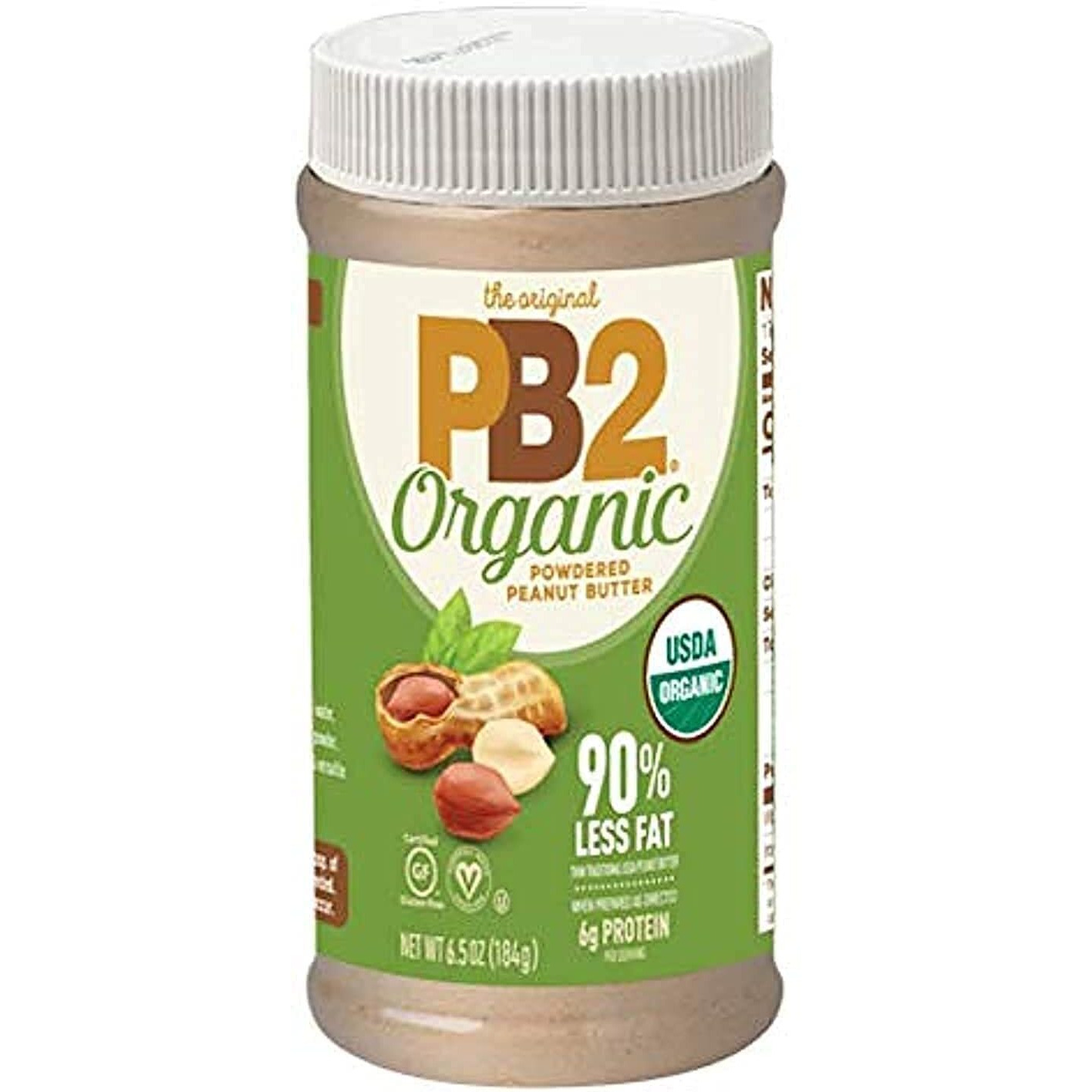 Pb2 6.5Oz Organic Powdered Peanut Butter - Usda Organic Certified, Non-Gmo Project Verified, Gluten-Free