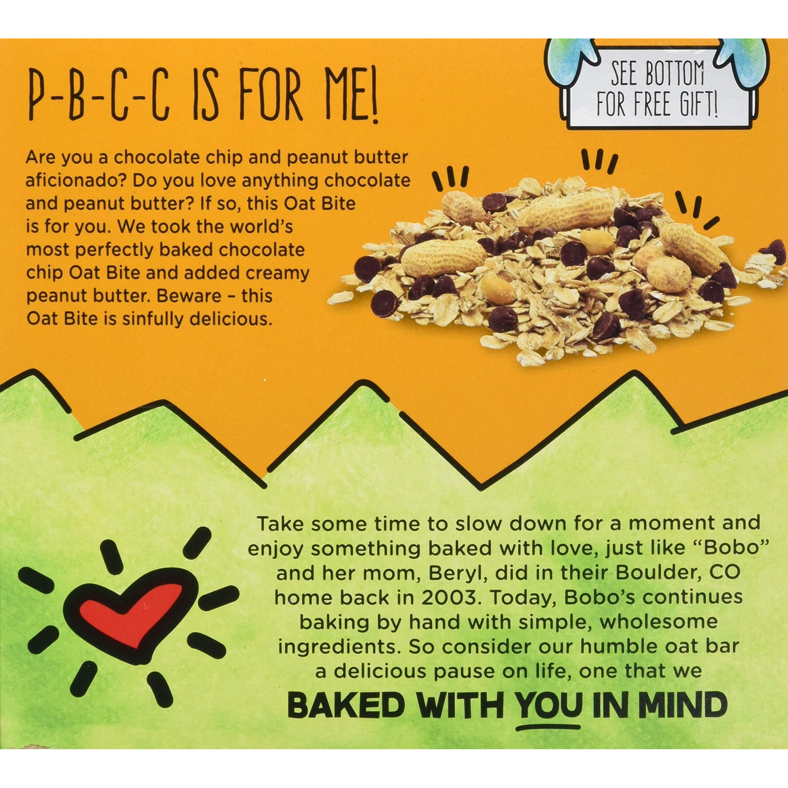 Bobo's Oat Bites, Peanut Butter Chocolate Chip, 1.3 Ounce-5 Count(Pack Of 1)