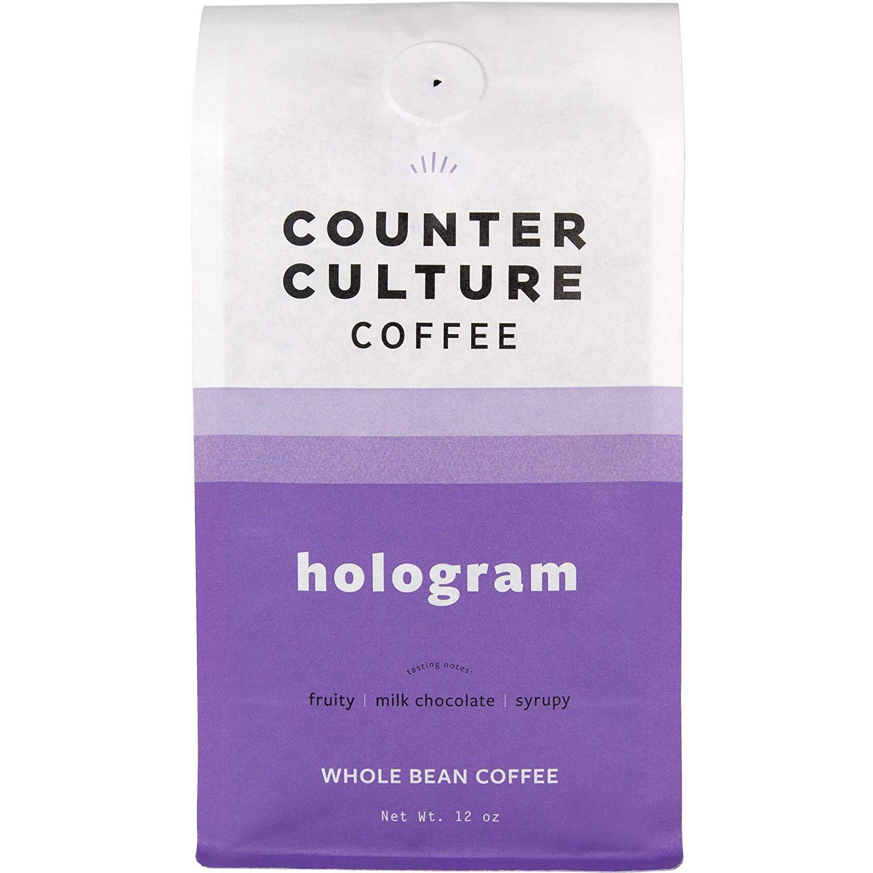Counter Culture Coffee Hologram - Medium Roast, Sustainably Farmed, Kosher, Whole Bean Coffee, 12 Oz (1 Bag)
