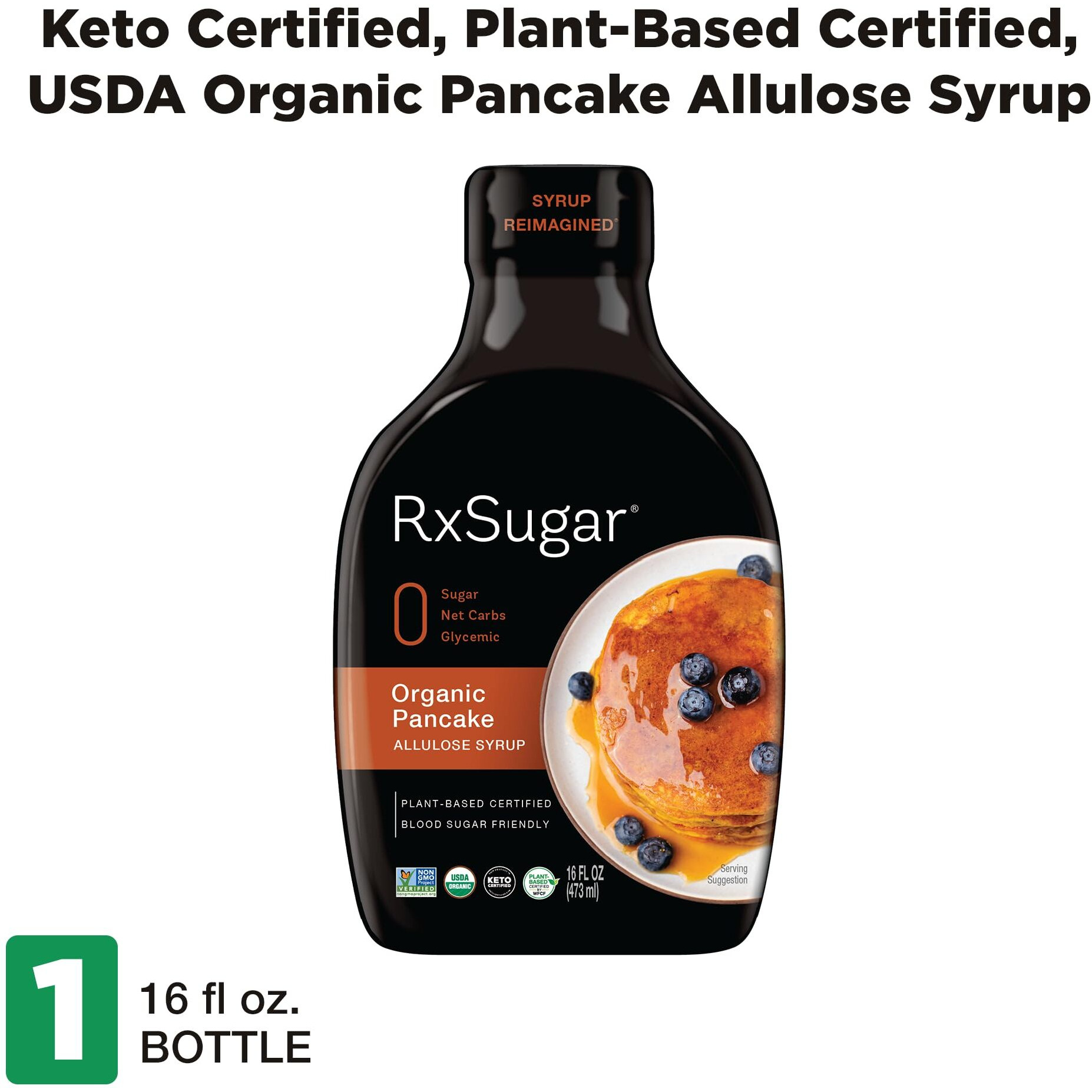Rxsugar Organic Pancake Syrup