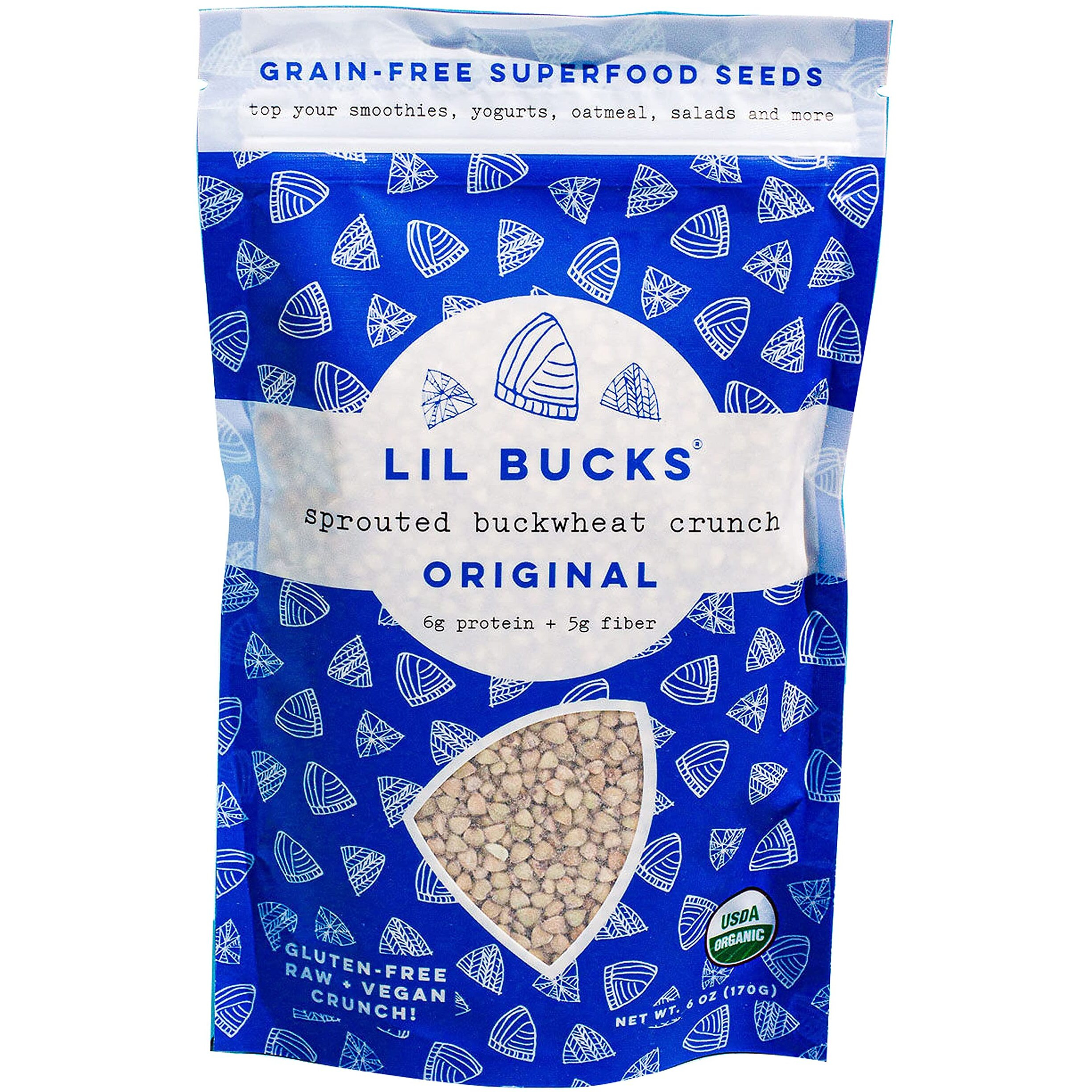 Lil Bucks Sprouted Buckwheat Groats Raw Organic, Grain-Free Granola (Original, 1 Pack)