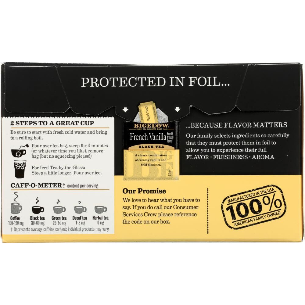 Bigelow French Vanilla Tea 1.28 Oz(Pack Of 12)12