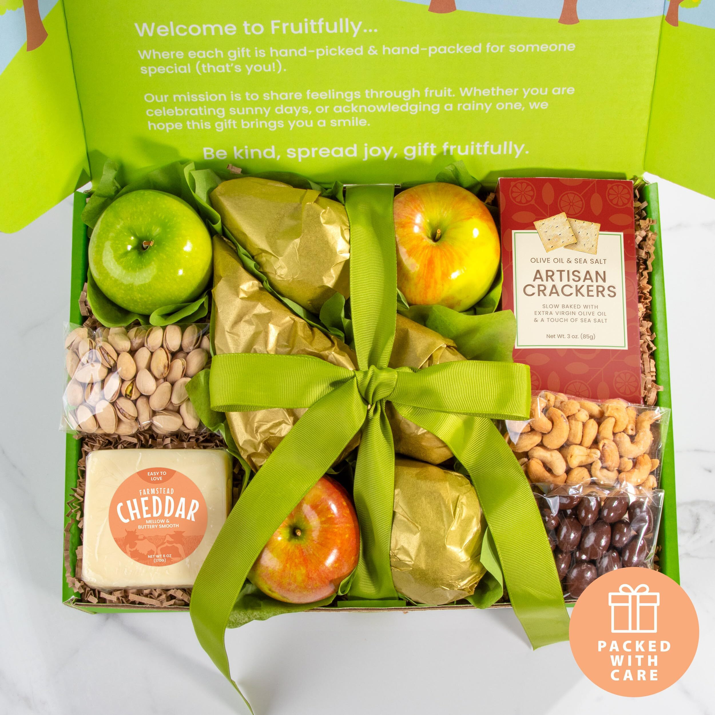 A Gift Inside Perfect Pairings Deluxe Fruit, Cheese And Gourmet Box