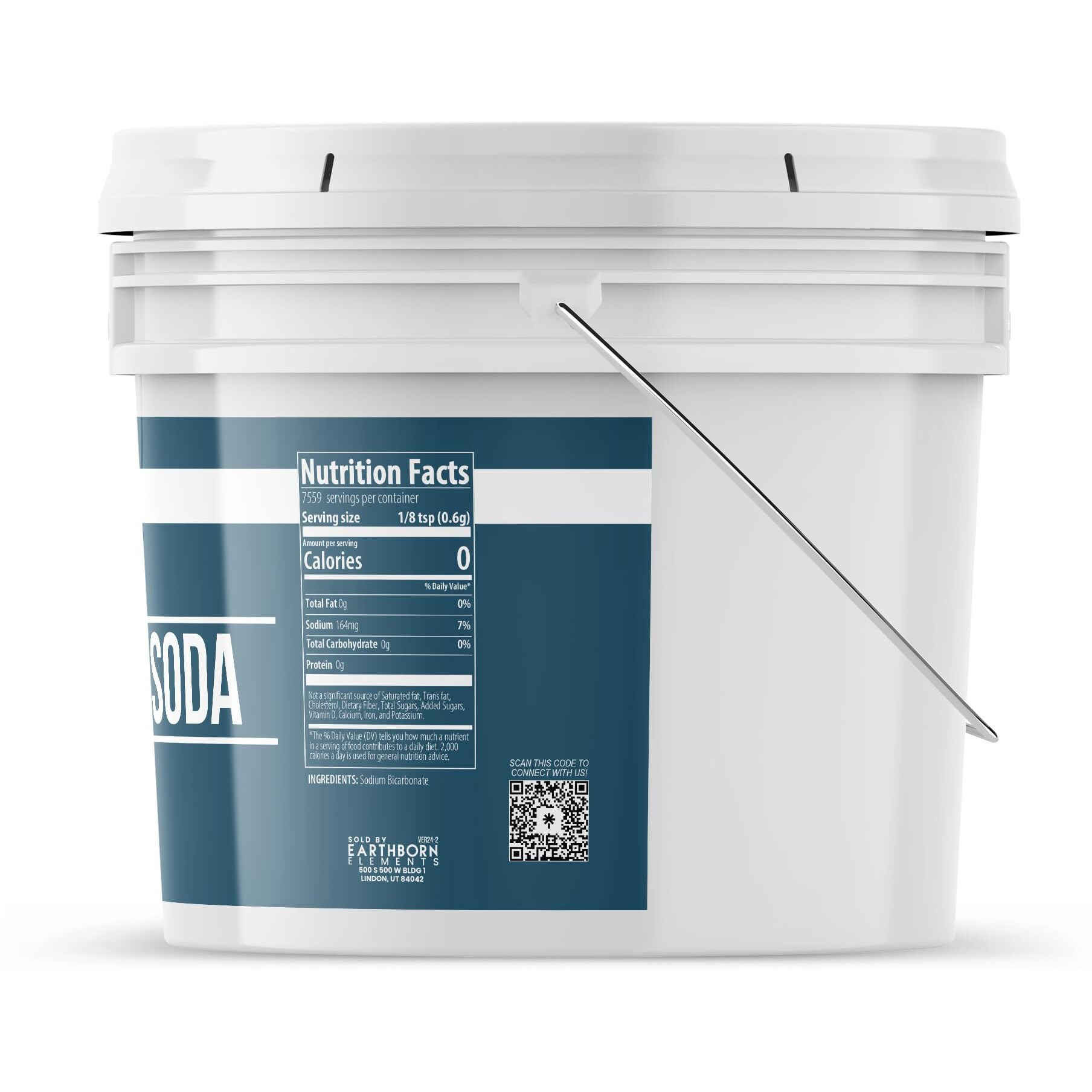 Earthborn Elements Baking Soda (1 Gallon) Sodium Bicarbonate, Cooking, Cleaning & Deodorizing