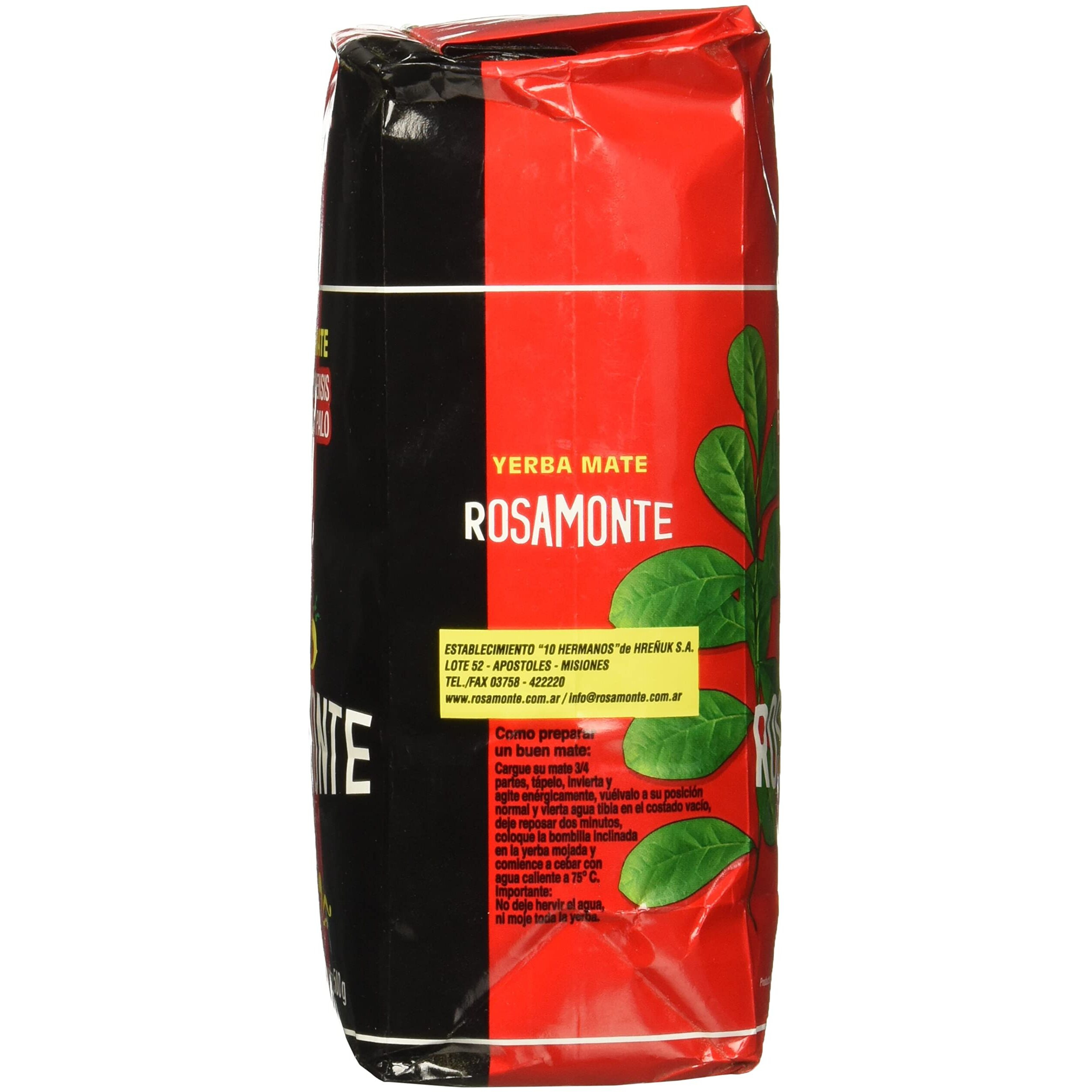 Yerba Mate Rosamonte X 500 G Argentina Green Leaf Tea Loose Herbal Bag 1.1 Lb