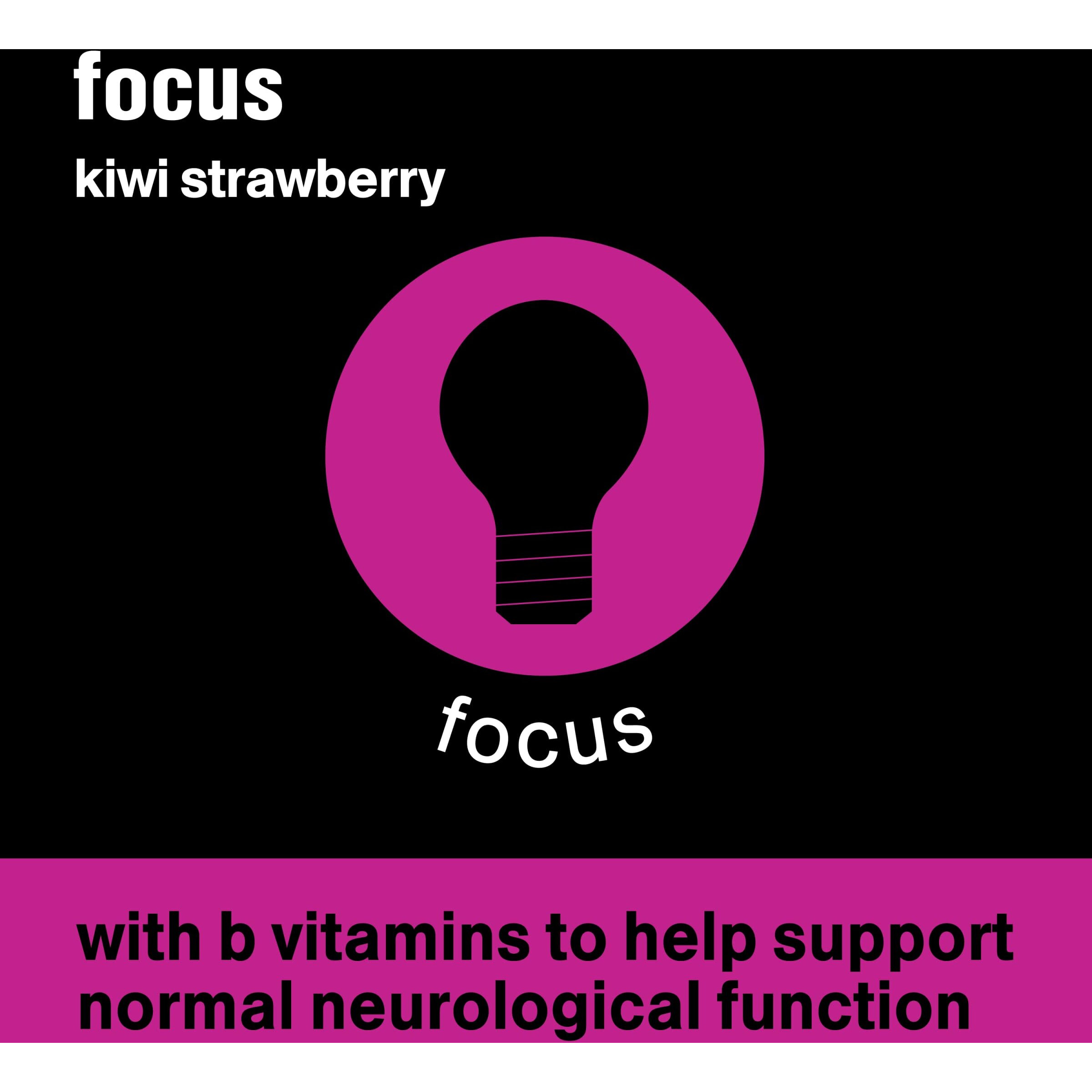 Vitaminwater Focus Electrolyte Enhanced Water W/Vitamins, Kiwi-Strawberry Drinks, 20 Fl Oz, 12 Pack