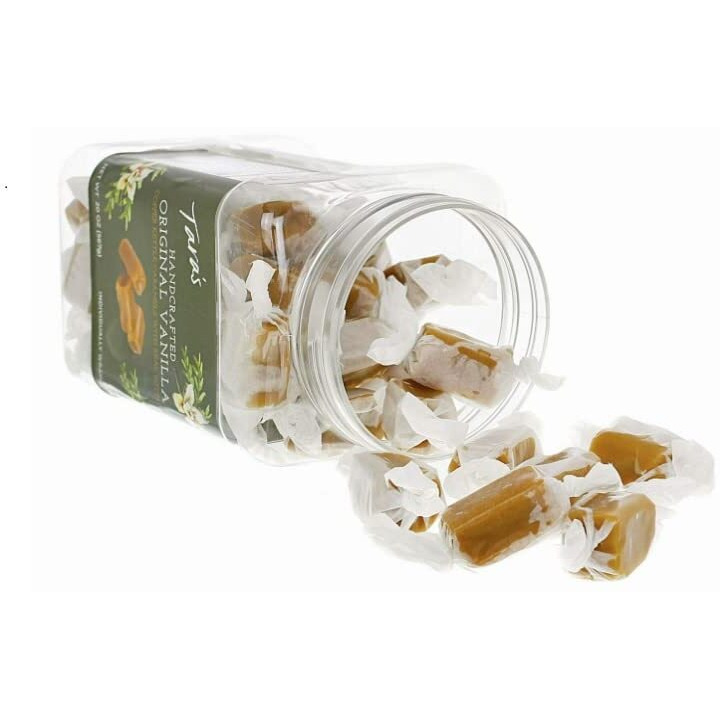 Tara's Gourmet Vanilla Caramels | Hand Crafted All Natural Candy | Creamy & Individually Wrapped With Real Butter (20 Oz)