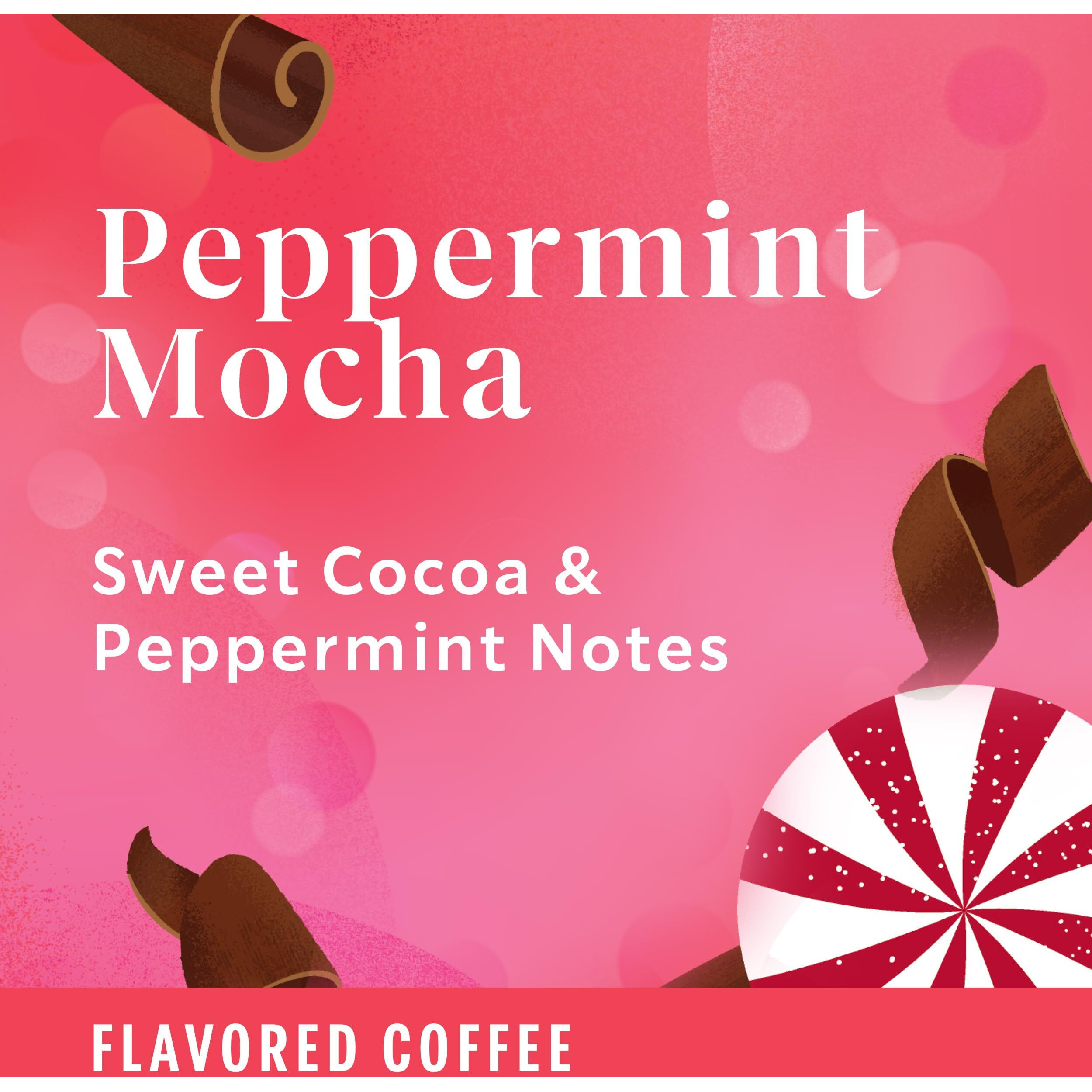 Starbucks Ground Coffee, Peppermint Mocha Naturally Flavored Coffee, 100% Arabica, Limited Edition Holiday Coffee, 1 Bag (17 Oz)