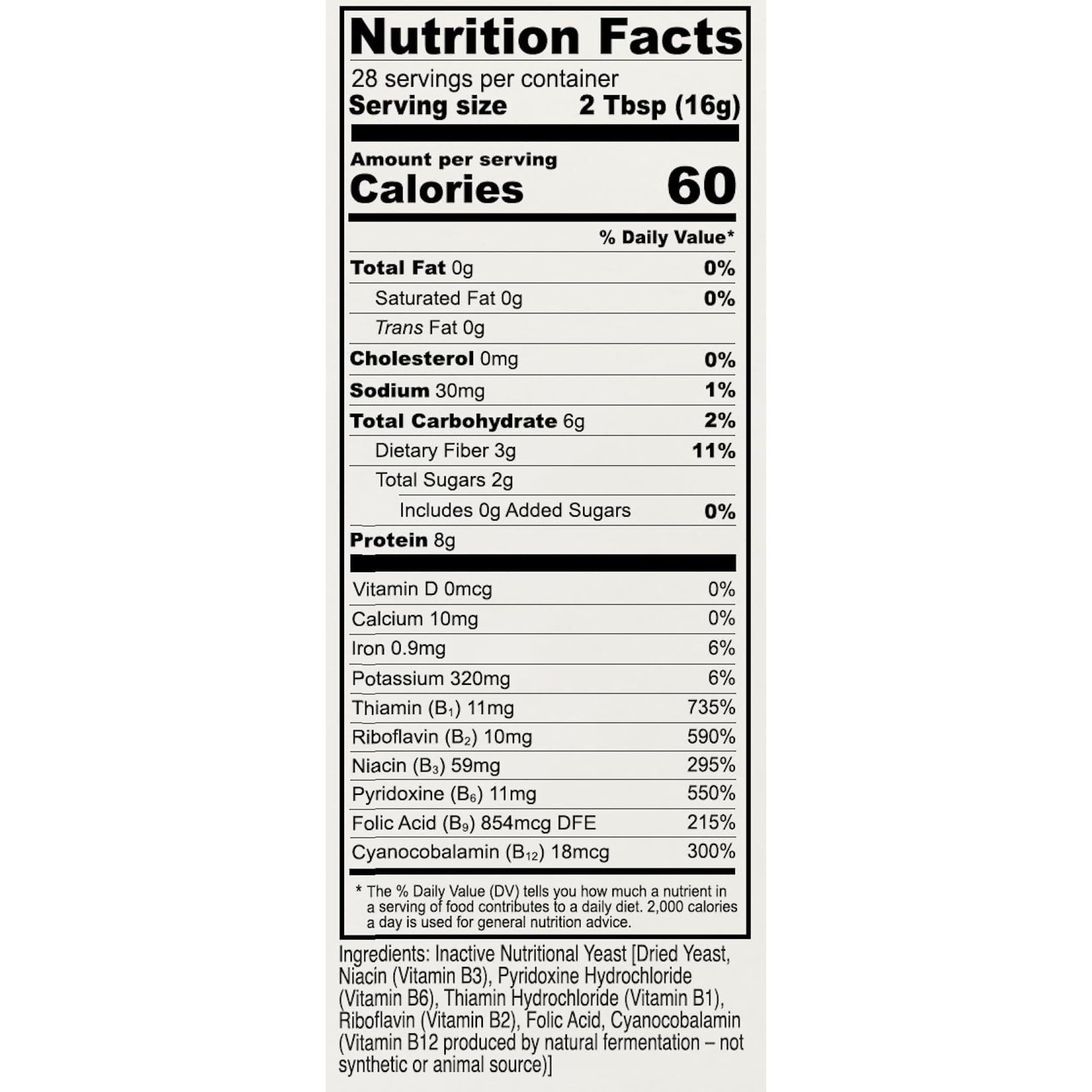 Anthony's Premium Nutritional Yeast Flakes, 1 Lb, Fortified, Gluten Free, Non Gmo, Vegan