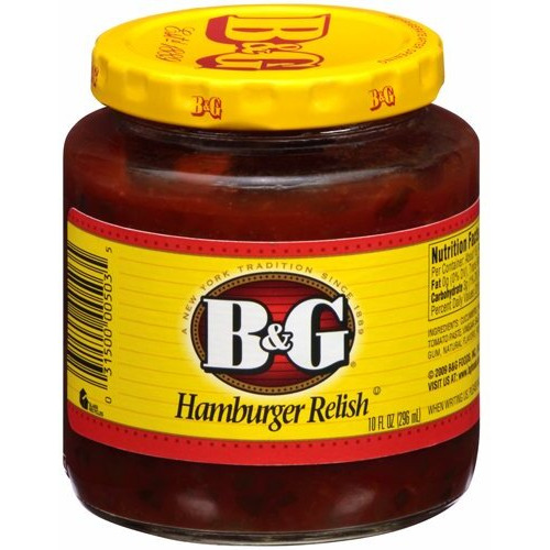 B&G Hamburger Relish (1 Per Pack) 10Oz