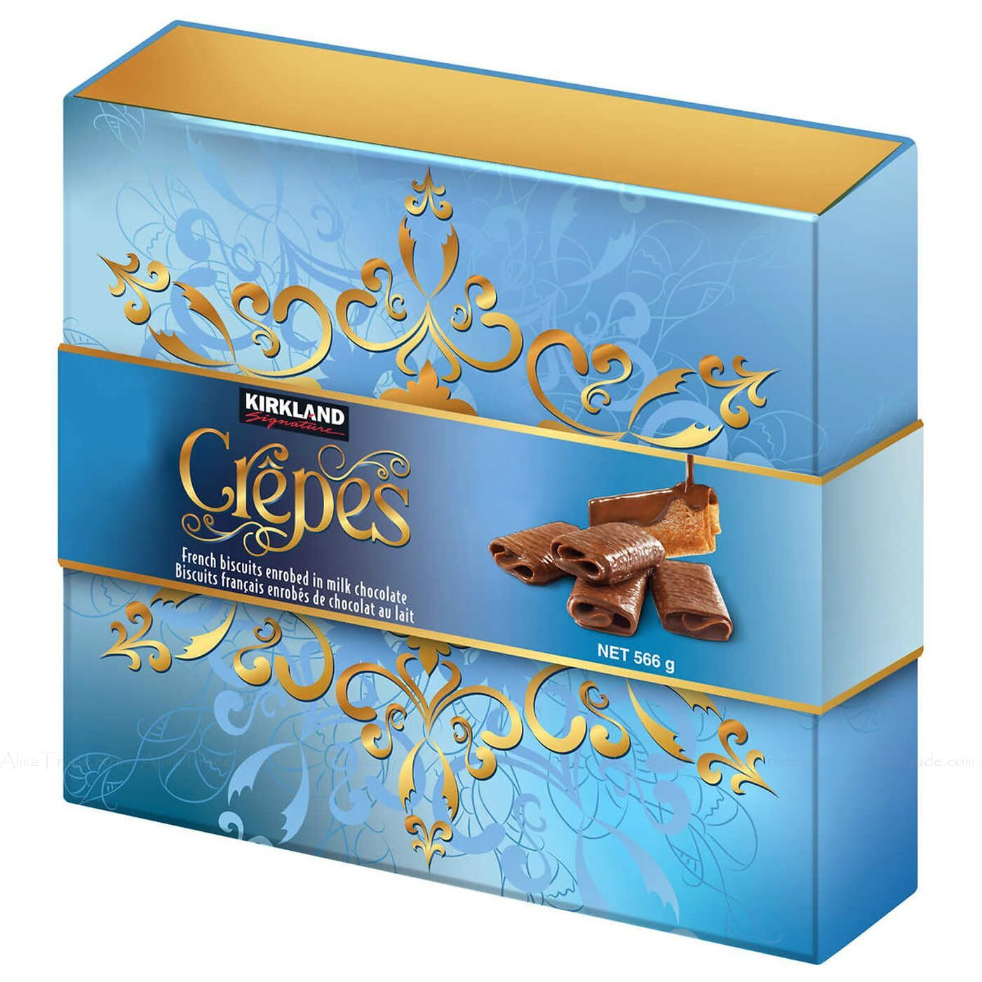 Kirkland Signature Crepes Biscuits With Chocolate 19.97 Oz, 20 Oz, Red / Blue