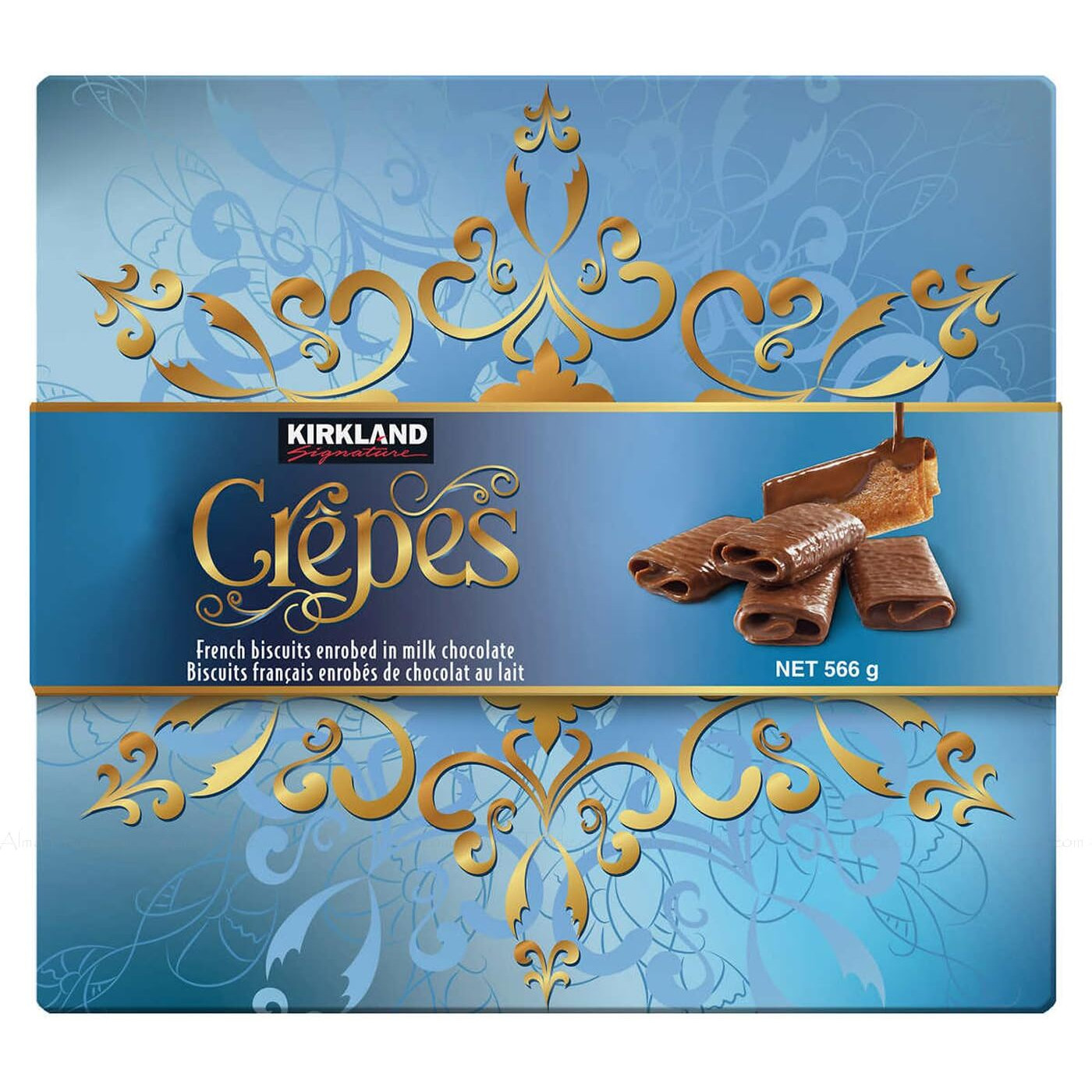 Kirkland Signature Crepes Biscuits With Chocolate 19.97 Oz, 20 Oz, Red / Blue