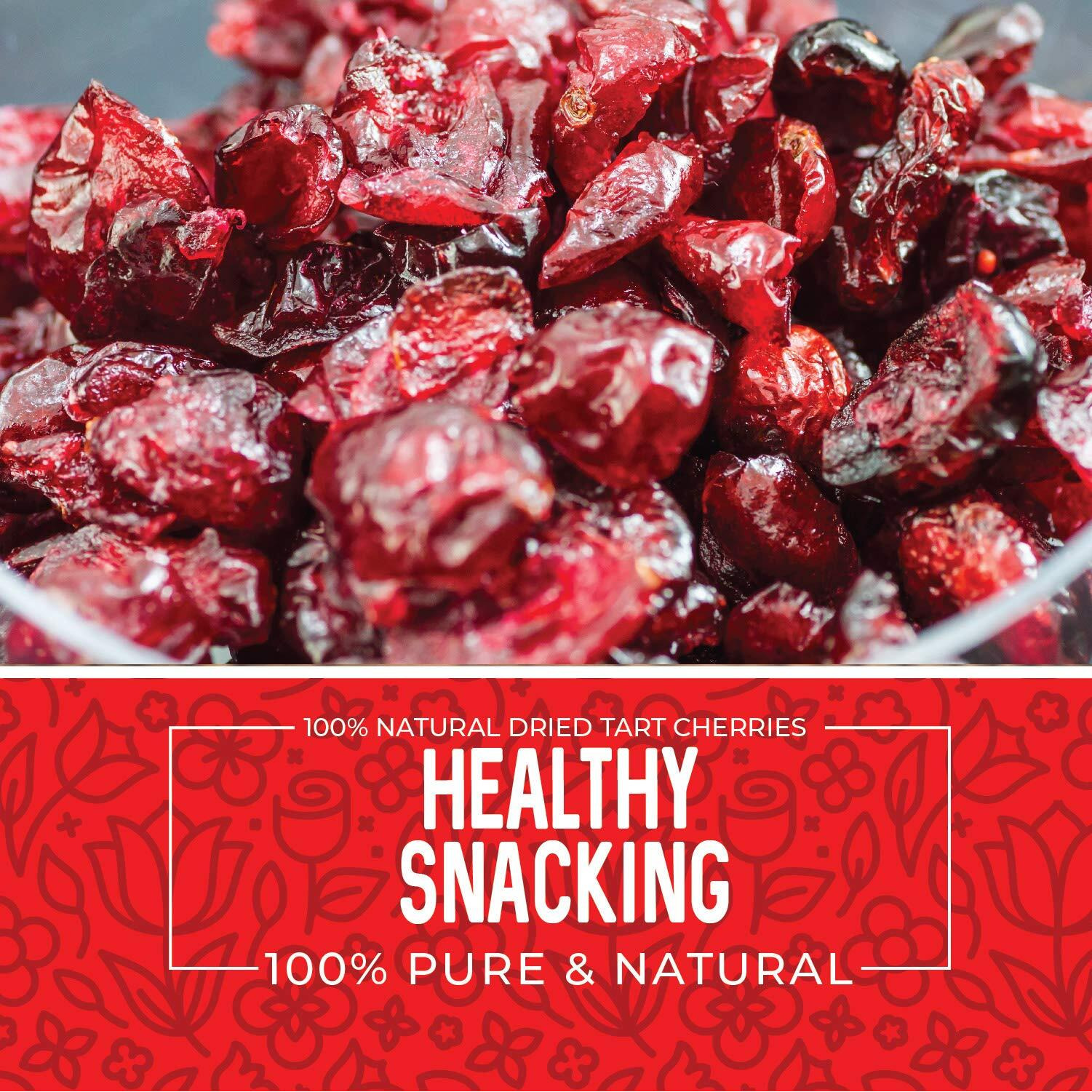 Dried Cherries Tart Cherry, Montmorency Tart Cherries, Dried Sour Cherries Fresh, Montmorency Dried Tart Cherries, Dried Cherries, All-Natural Whole Sour Cherry (1Lb)