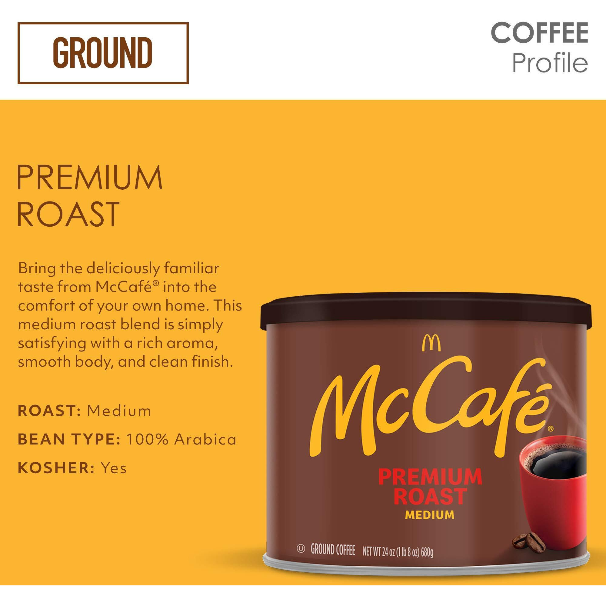 Mccafe Premium Medium Roast Ground Coffee (24 Oz Canister)