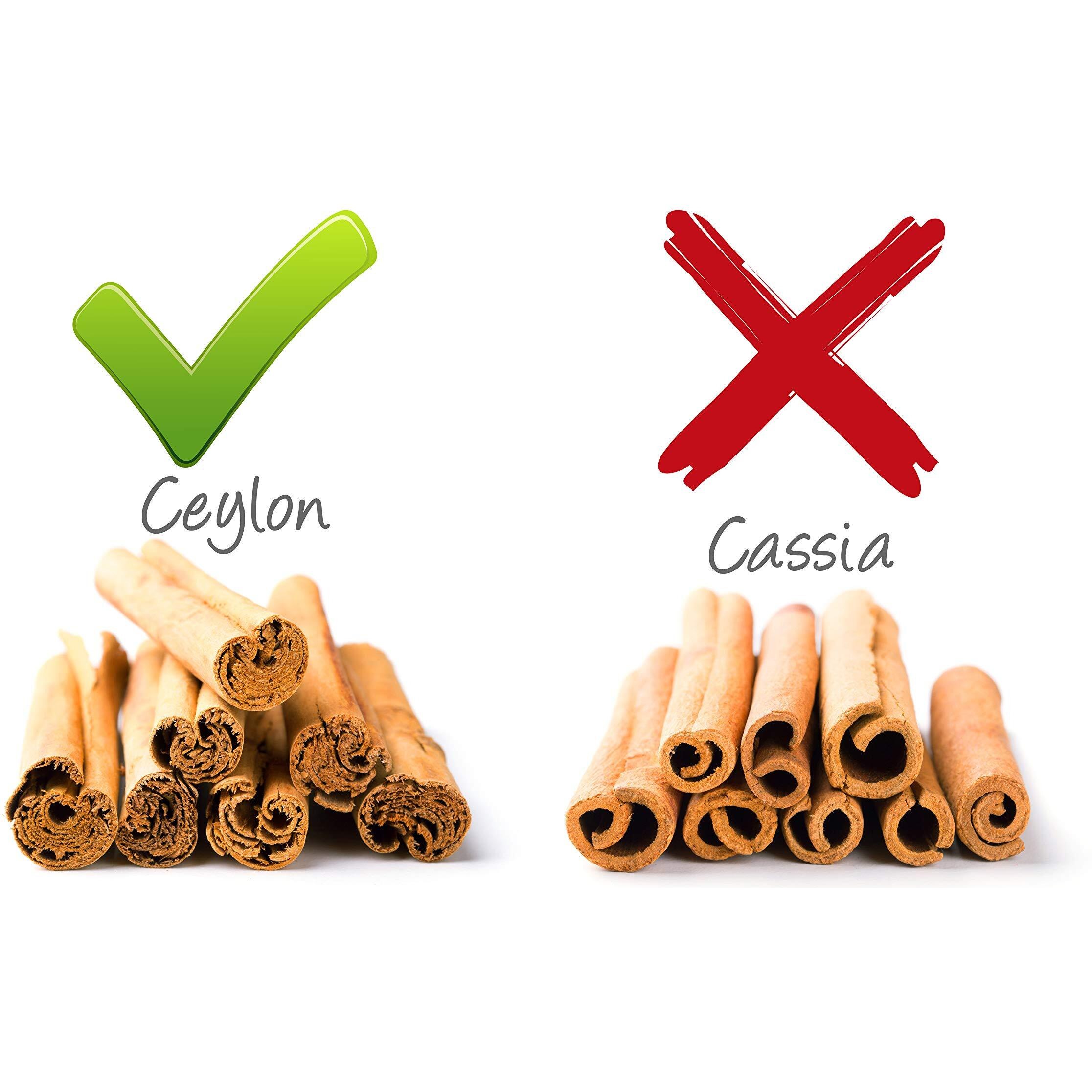 Ceylon Cinnamon Powder (1Lb) | 100% Certified Organic | Freshly Ground Premium Sri Lanka Cinnamon For Exquisite Flavor And Aroma | Gluten Free & Non-Gmo | Controlled And Packed In Usa Food Facility