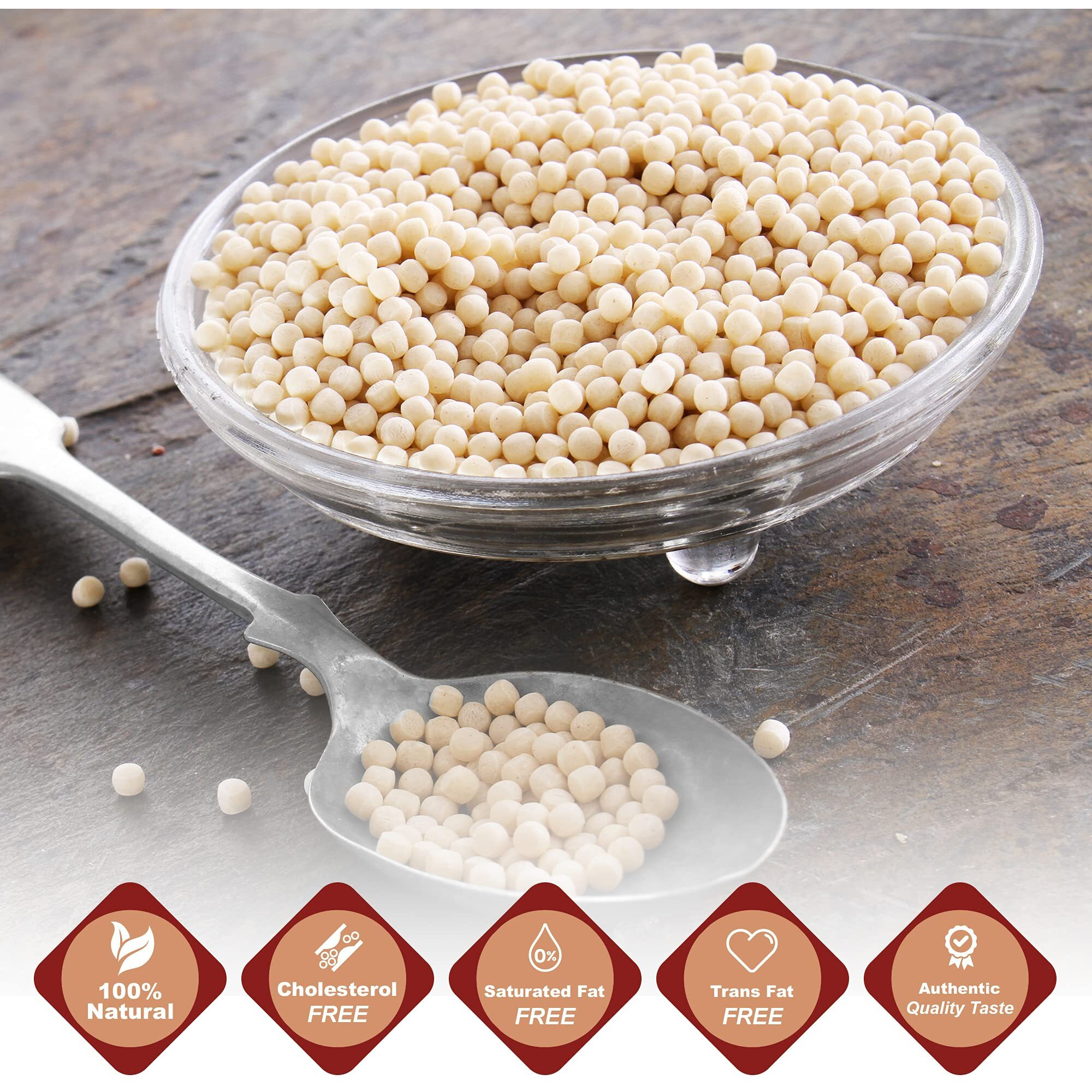 Barons Original Israeli Couscous Toasted Pasta | 100% Natural Pearled Noodles For Salads, Soups & Side Dishes | Cooks In 10 Minutes | Kosher| 2 Pack 21.16Oz Jars