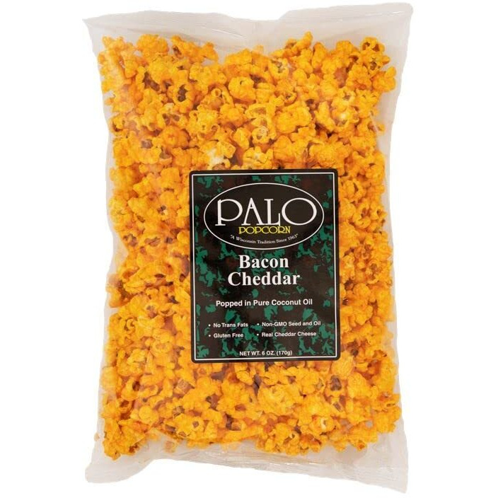 Palo Popcorn Bacon Cheddar Popcorn, 6-Ounce Bags (Pack Of 6)