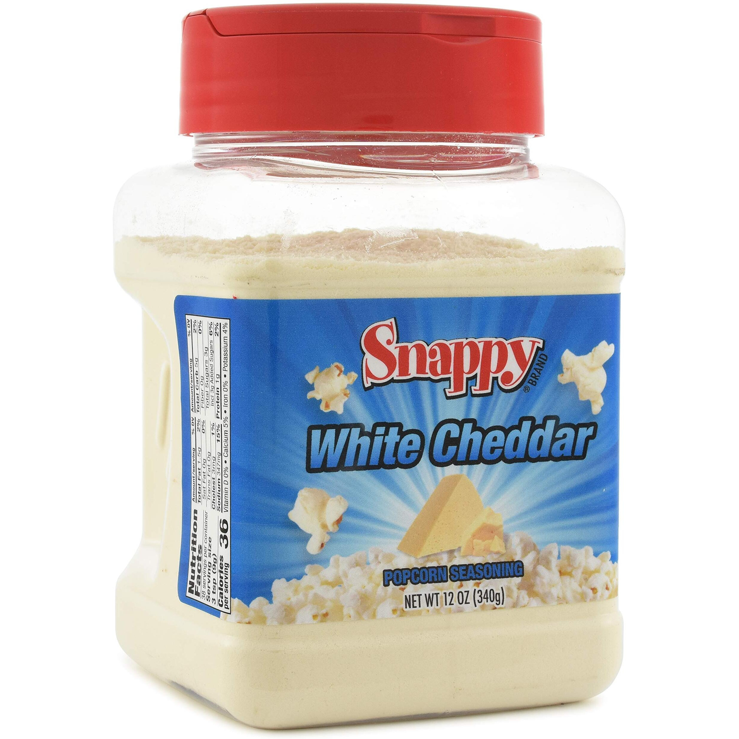 Snappy White Cheddar Cheese Popcorn Seasoning, 12 Oz