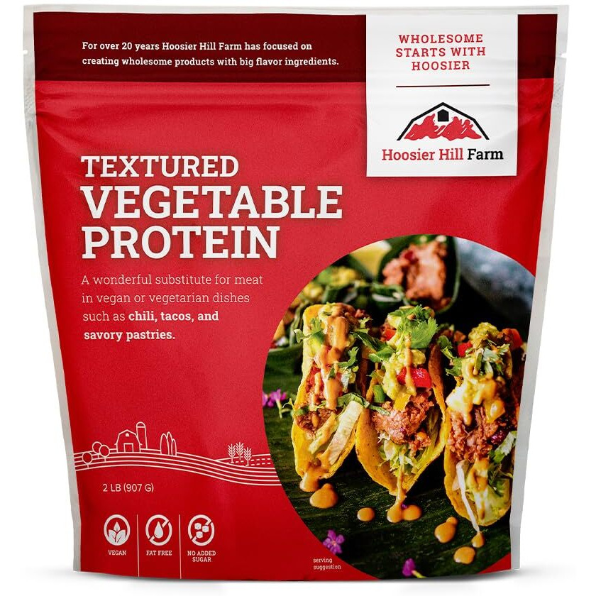 Hoosier Hill Farm Textured Vegetable Protein, 2Lb (Pack Of 1)
