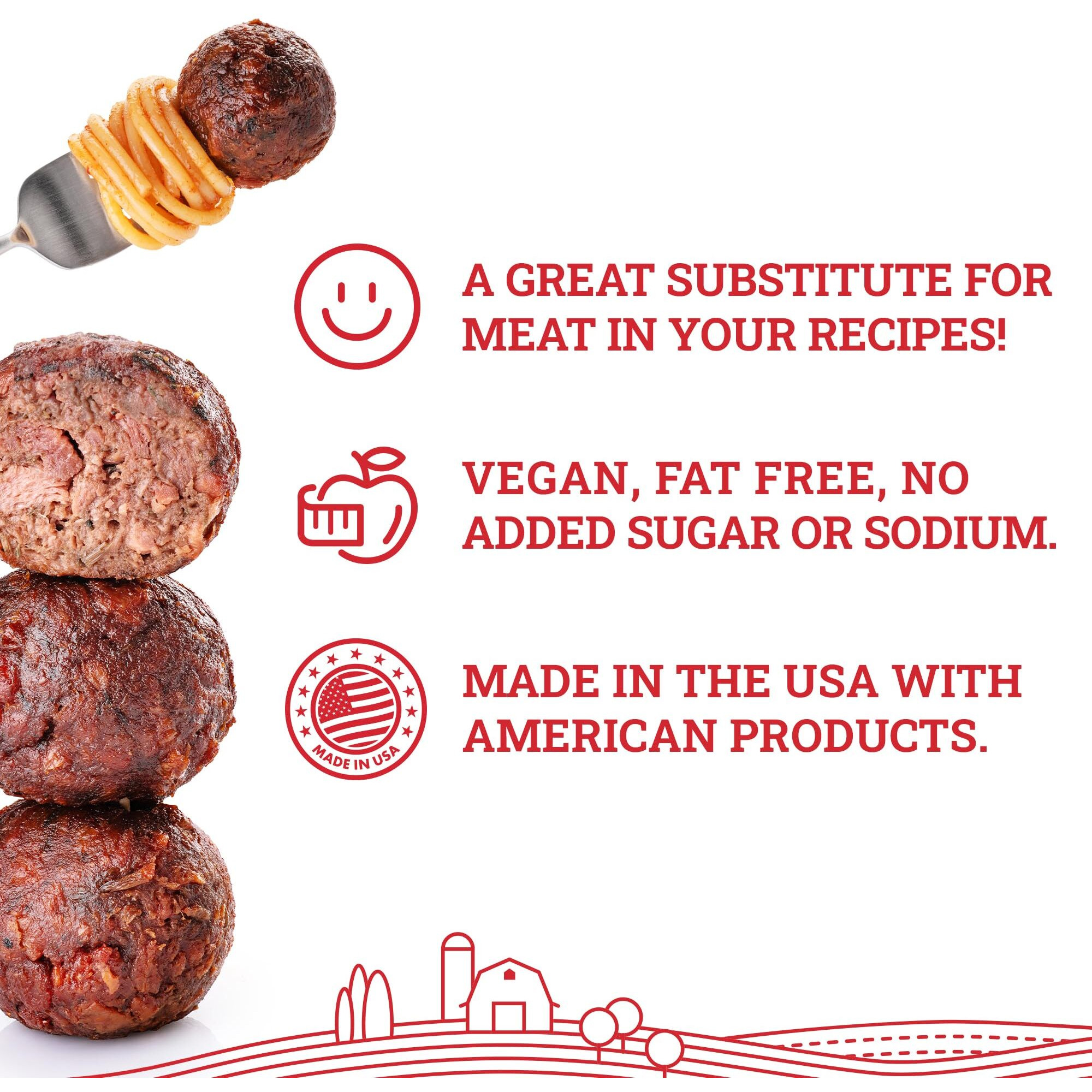 Hoosier Hill Farm Textured Vegetable Protein, 2Lb (Pack Of 1)