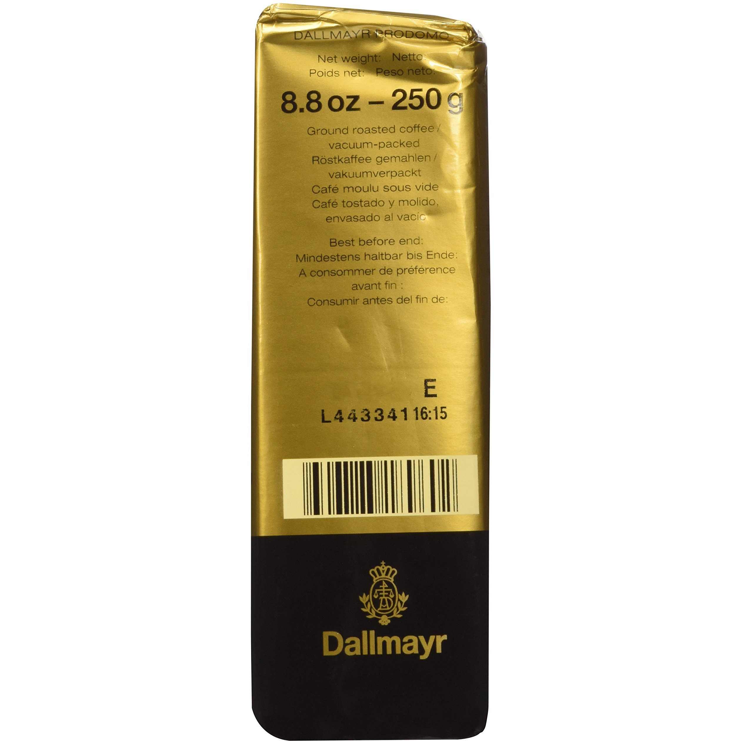 Dallmayr Coffee Grnd Prodomo,Gold,8.8 Ounces