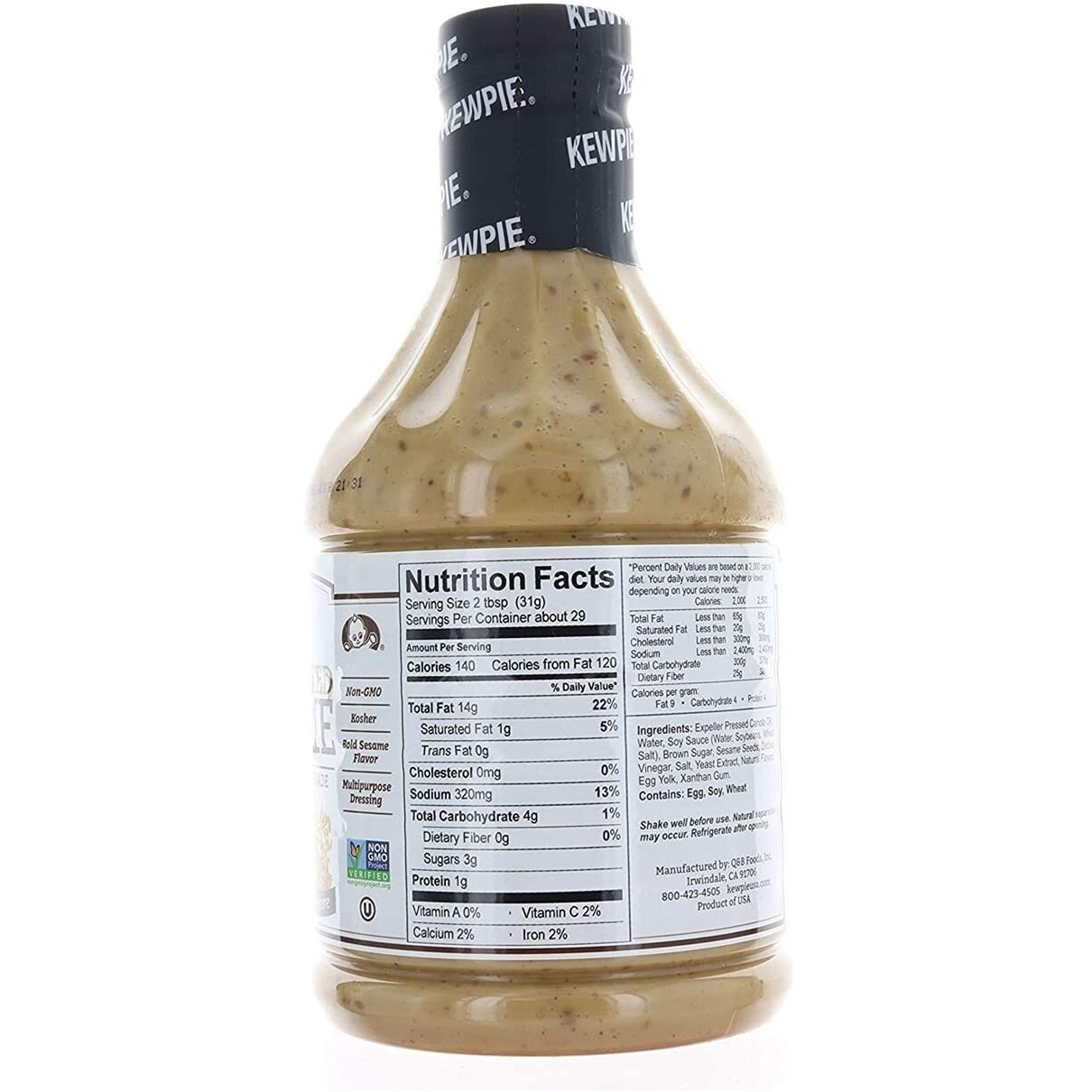 Kewpie Creamy Deep Roasted Sesame Dressing & Marinade, 30 Fluid Ounce
