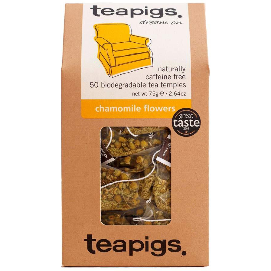 Teapigs Chamomile Herbal Tea Bags Made With Whole Flowers (1 Pack Of 50 Teabags)
