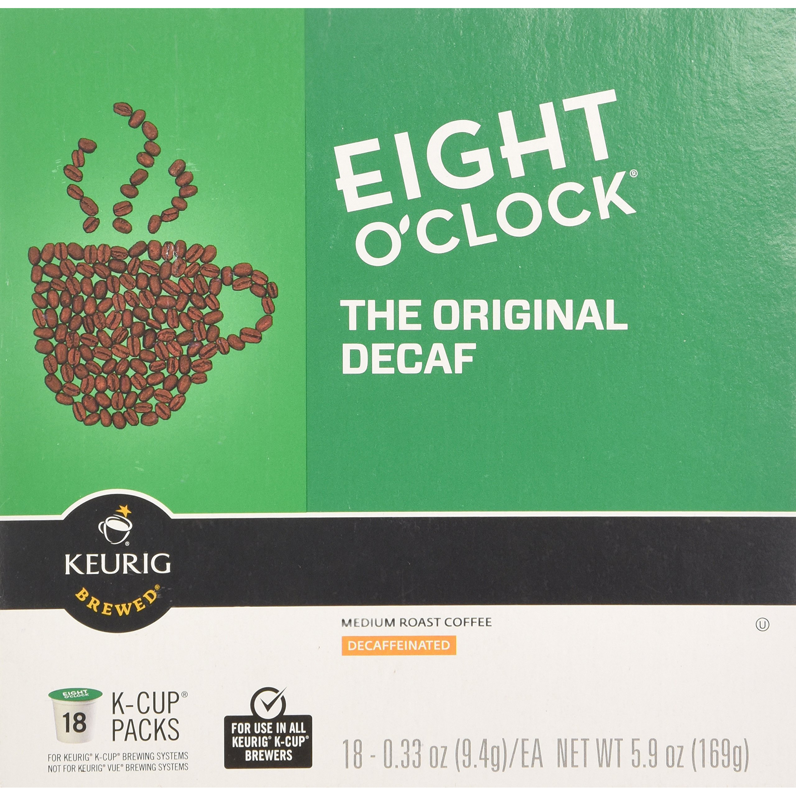 Eight O'Clock Coffee Original Decaf Coffee - 18 Ct
