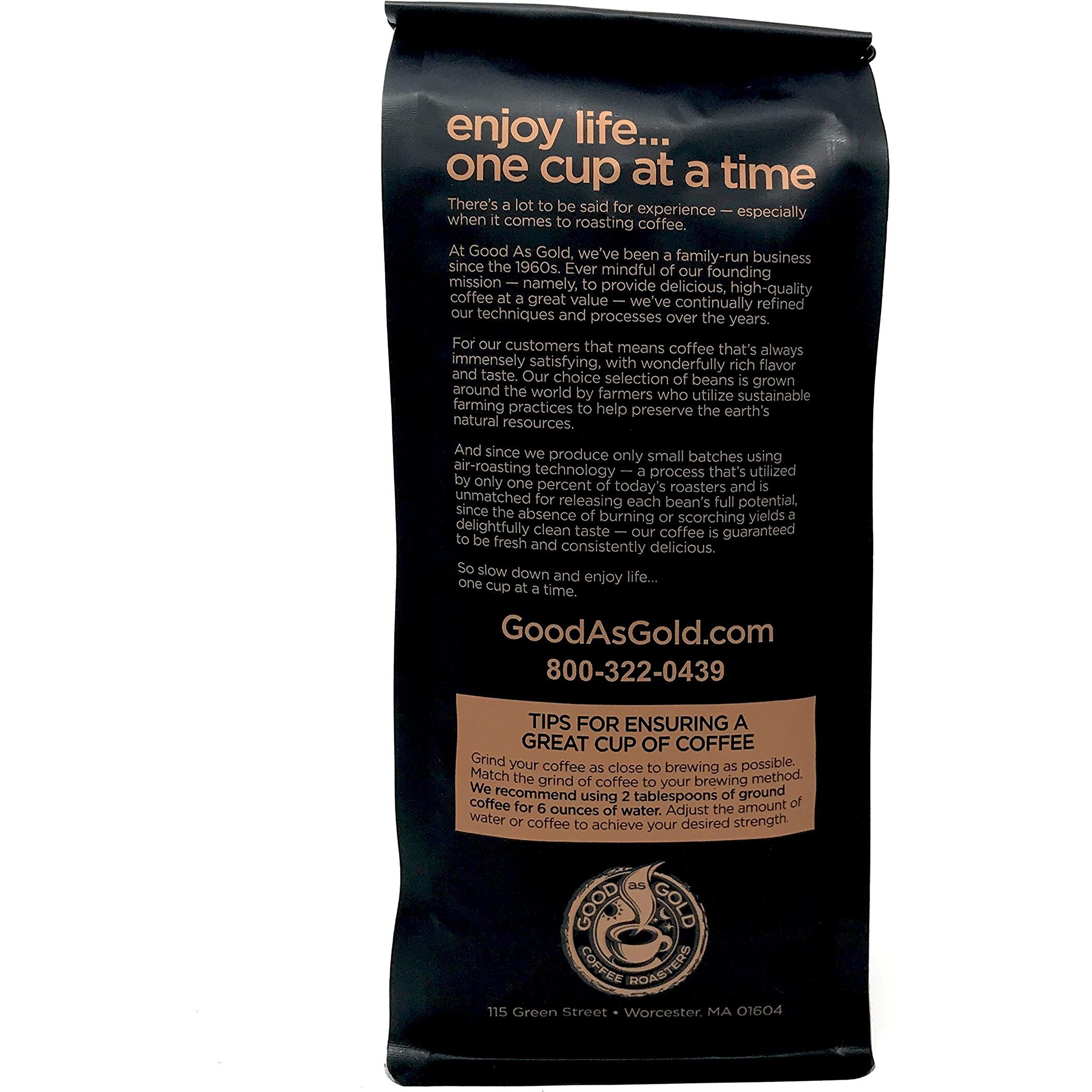 Mexican Chiapas Coffee Beans (12Oz), Fair Trade, Medium Roast, Good As Gold Coffee Roasters
