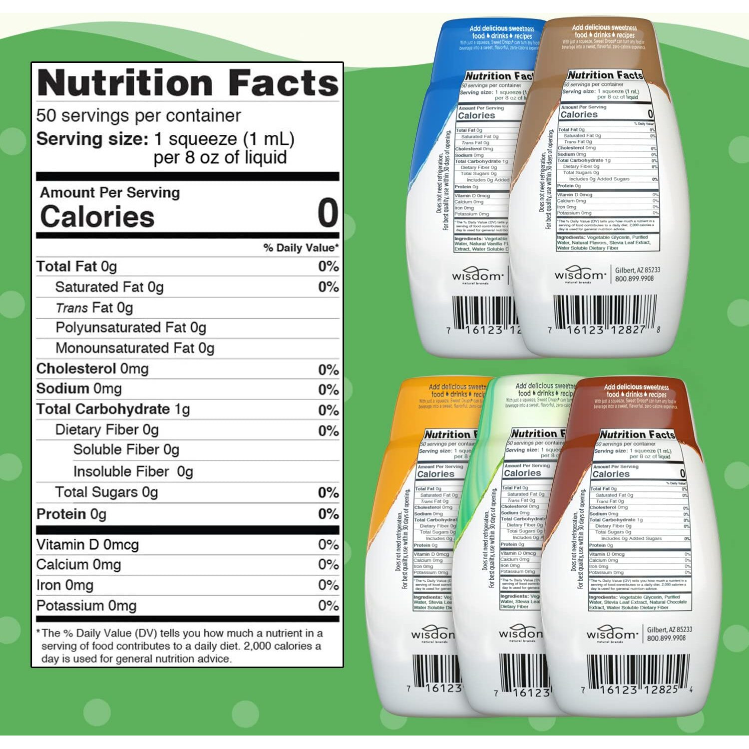 Sweetleaf Sweet Drops Stevia Liquid Sweetener Variety Pack - Sweeten And Flavor Foods, Keto Coffee With Sugar Free, Zero Calorie, Non-Glycemic Response Sweetleaf Stevia Drops, 1.7 Fl Oz Ea (Pack Of 5)